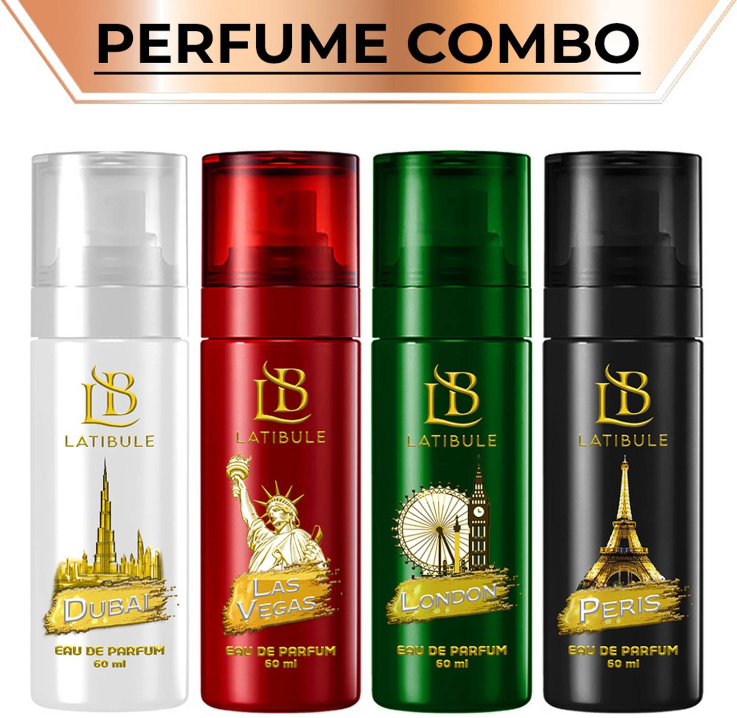 Latibule Morning Refreshing Unisex Lasvegas+Dubai+Peris+London Co