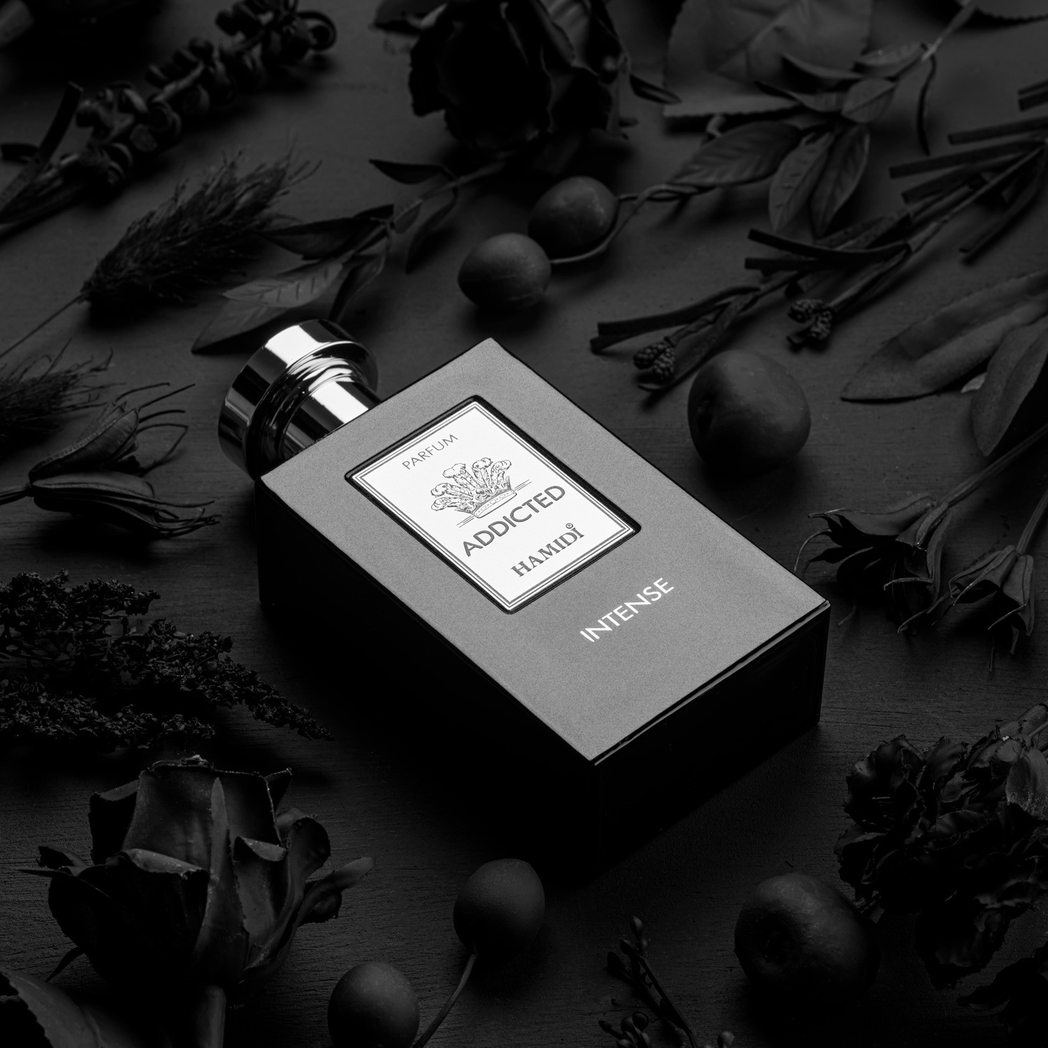Image of Hamidi Addicted Intense Black, Fresh Liquid Perfume For Men Eau de Parfum - 120 ml