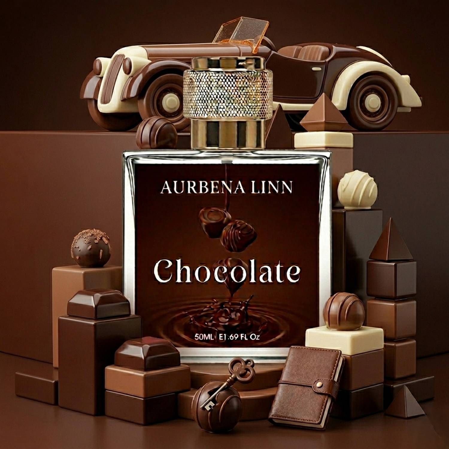 Aurbena Linn Chocolate Fresh And Floral Eau de Parfum - 50 ml - Image 4