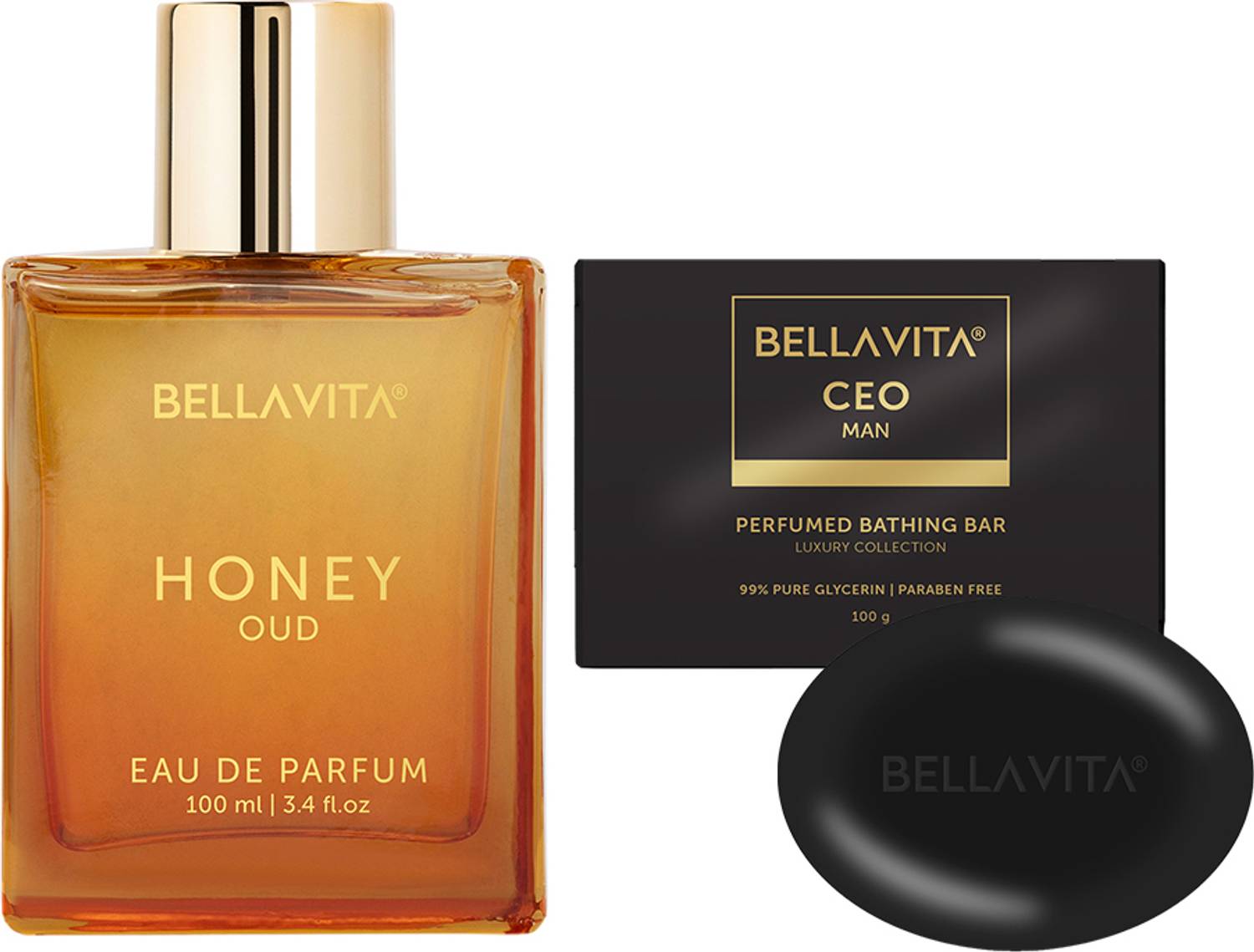 BELLAVITA CEO Man Bath Soap + Honey Oud Eau De Parfum 100 ml - Image 1