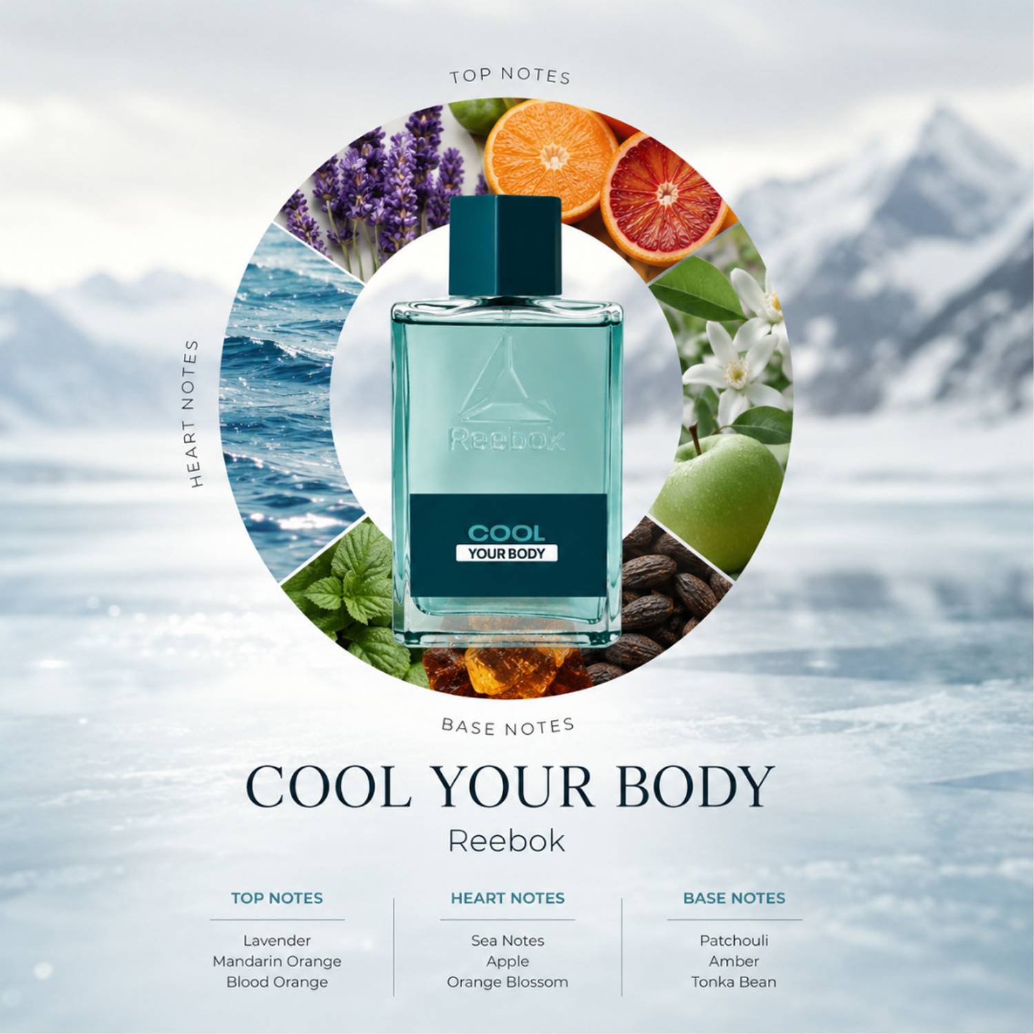 REEBOK Cool Your Body Men's EDT 100ml - Image 2
