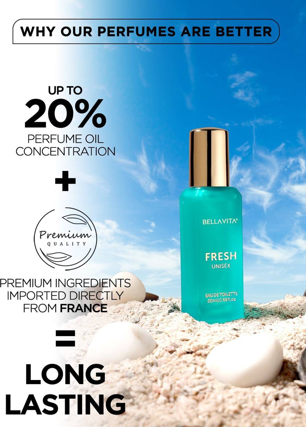 BELLAVITA Fresh Eau De Toilette 20 ml - Image 4