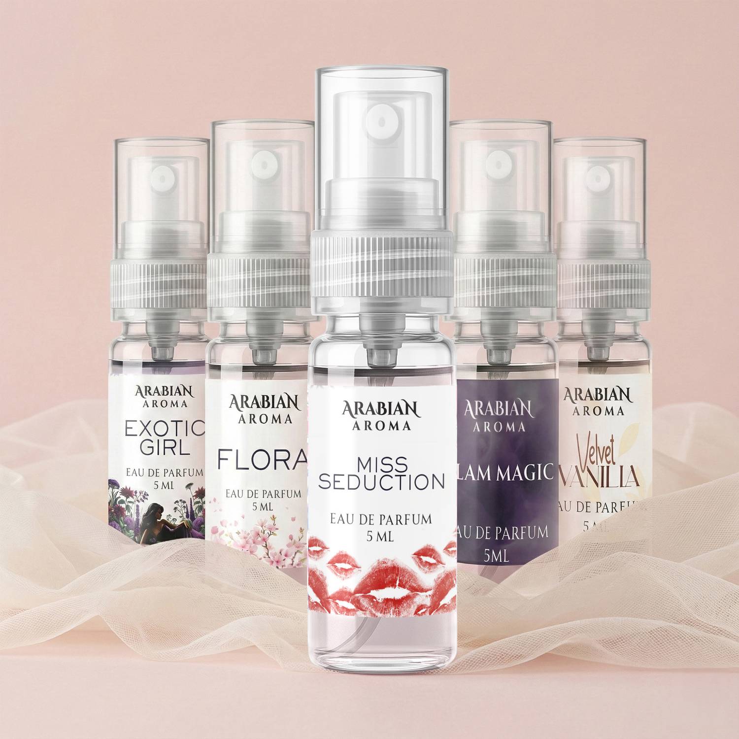 Arabian Aroma Classic Women Perfume Pack of 5 · 5 ml (25 ml total) - Image 2