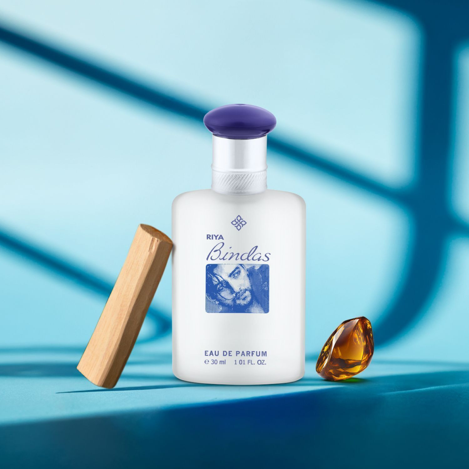 Image of RIYA Bindas Blue Perfume |Unique Blends of Mint & Mandarin Eau de Parfum - 30 ml