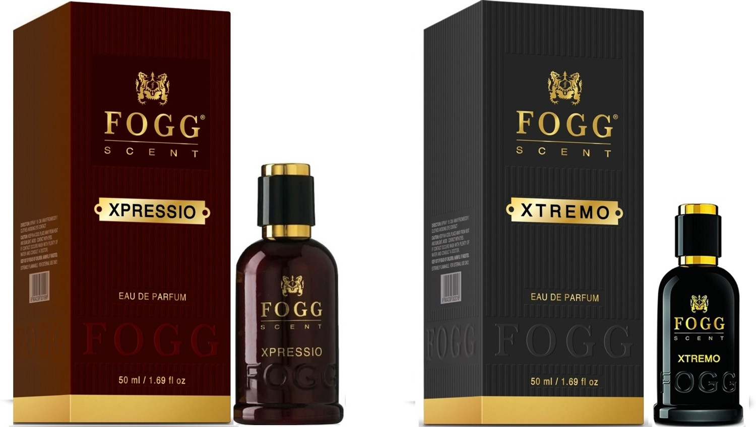 Image of FOGG Xpressio & Xtremo Perfume Scent With Long Lasting Eau de Parfum - 100 ml
