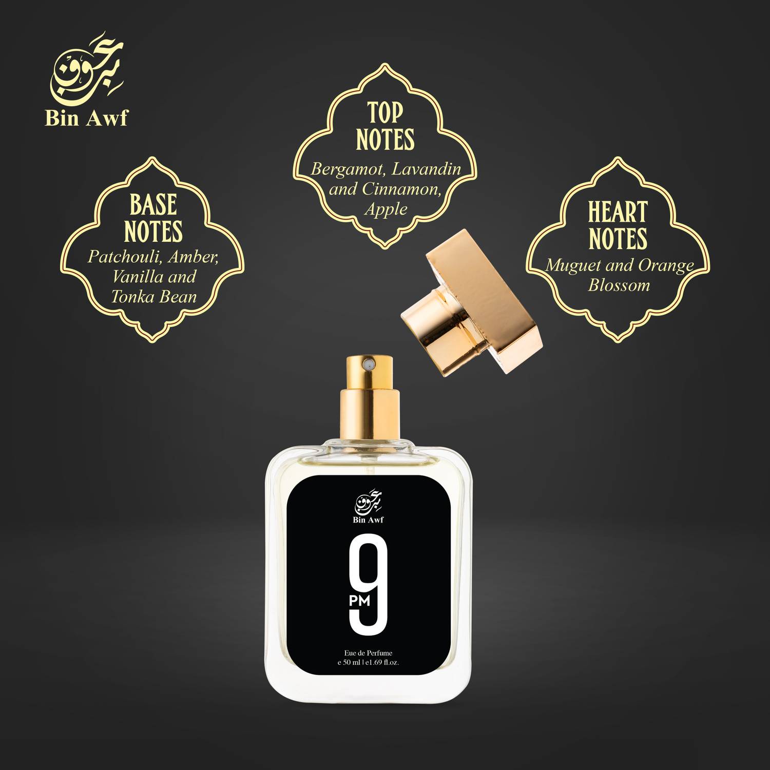 Binawf 9 PM Eau de Parfum 50 ml - Image 2