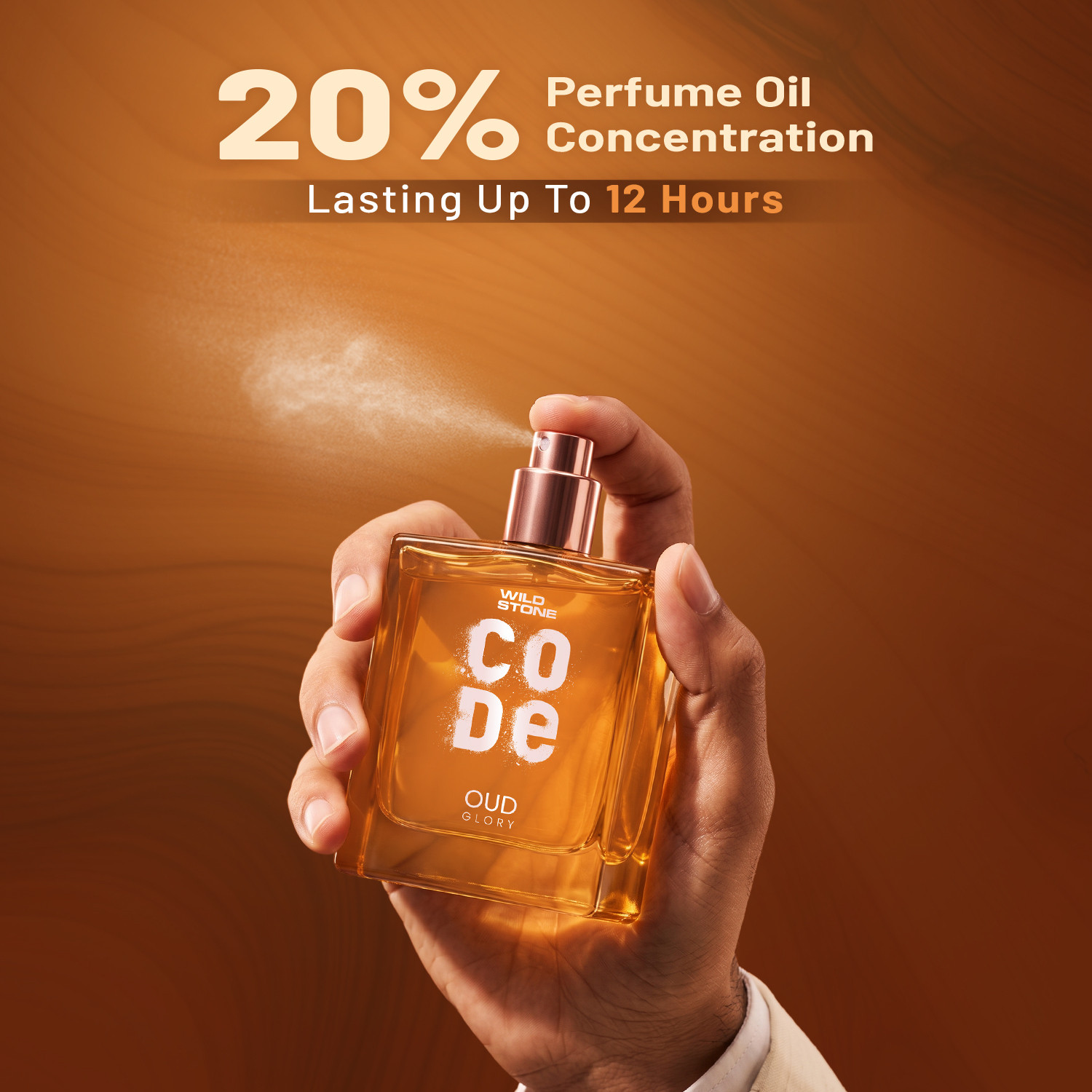 Image of Wild Stone CODE Oud Glory Perfume, Long Lasting Perfume, Premium & Luxury Fragrance, Oud Perfume Eau de Parfum - 50 ml (For Men)