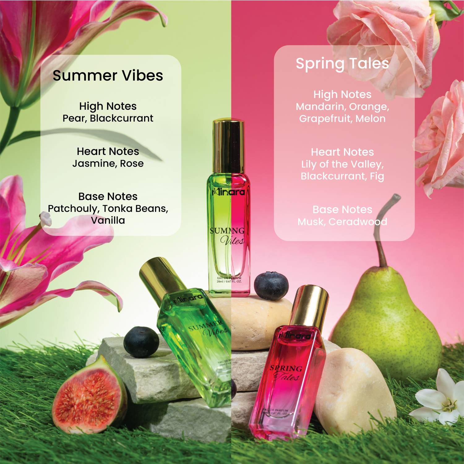 MINARA Luxury Woman Eau De Parfum 4x20 ml Pack of 4 - Image 2
