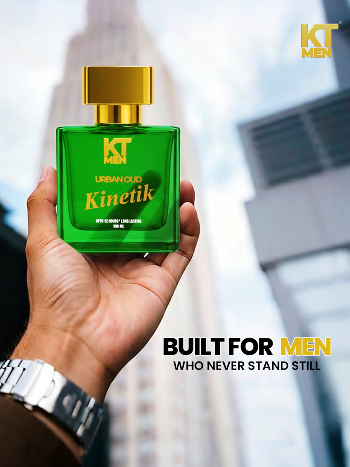 Image of KT Men Urban Oud Perfume for Men | Long-Lasting Fragrance | Citrus & Woody Notes Perfume - 100 ml