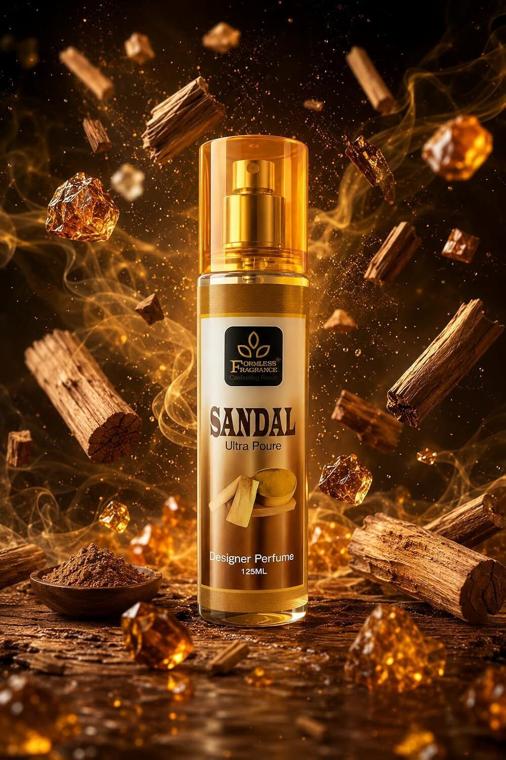 Image of FORMLESS Sandal 125ml perfume 1pc. and Jasmine 125ml perfume 1pc. Perfume - 250 ml