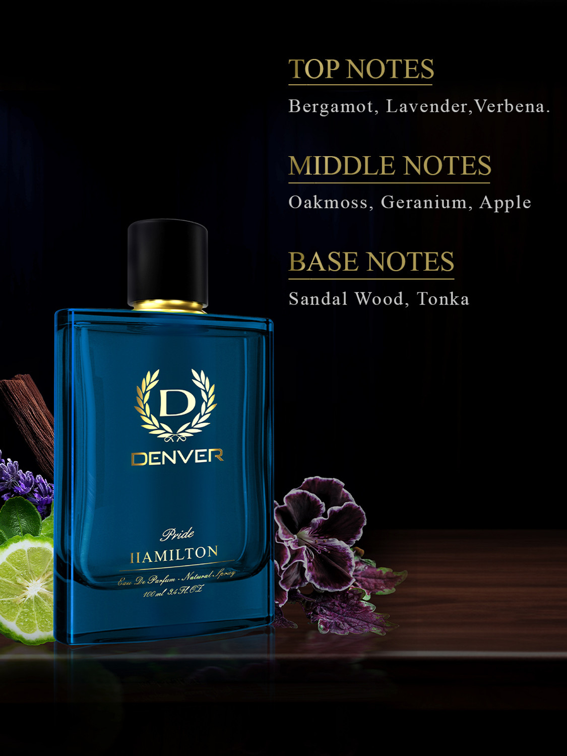 Image of DENVER Hamilton & Pride Perfume|Premium & Long Lasting| Eau de Parfum - 200 ml