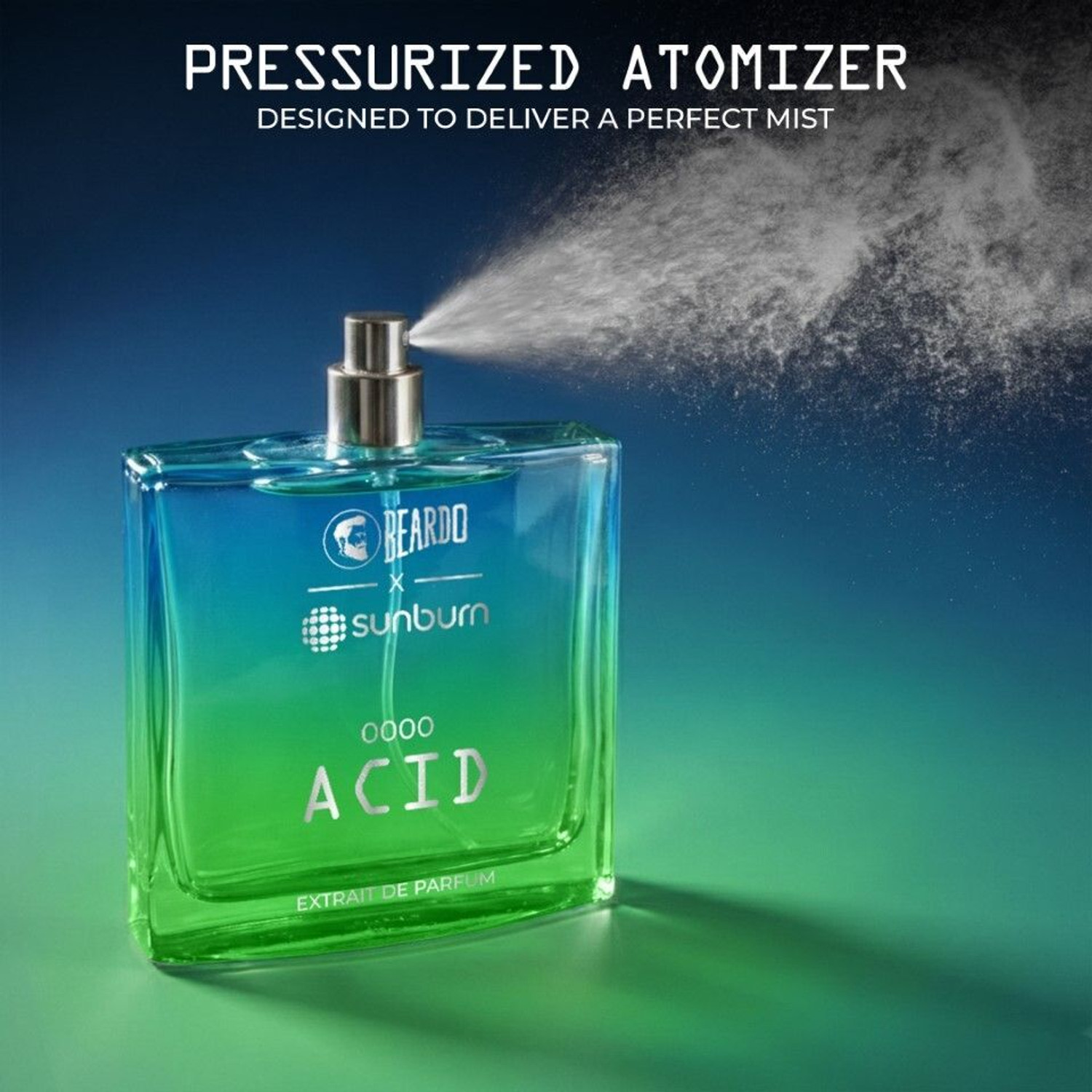 Image of BEARDO Acid Perfume EDP Strong & Long Lasting Fragrance | Lemon, Basil, Musk, Vervain Extrait De Parfum - 100 ml