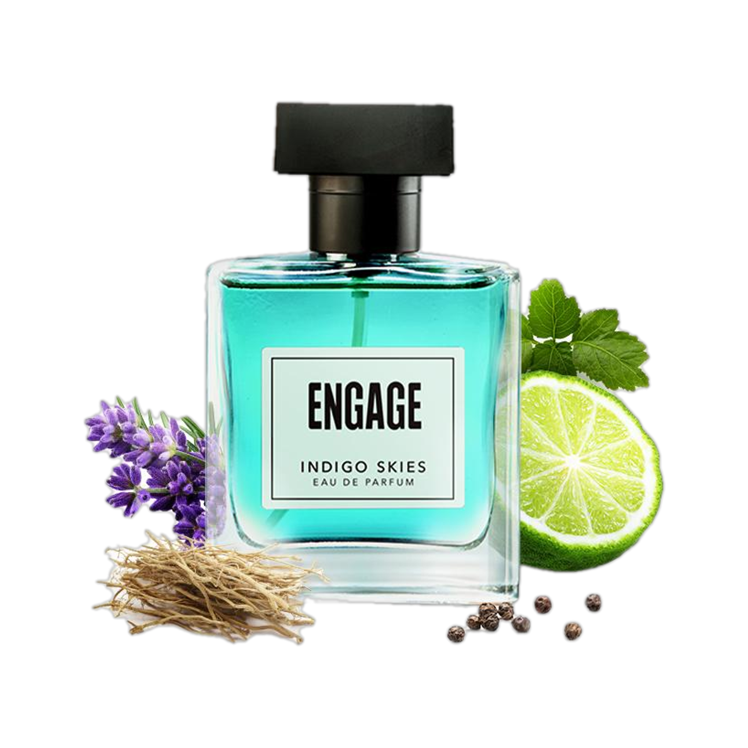 Engage Indigo Skies Aqua Bergamot Eau de Parfum - 100 ml - Image 1
