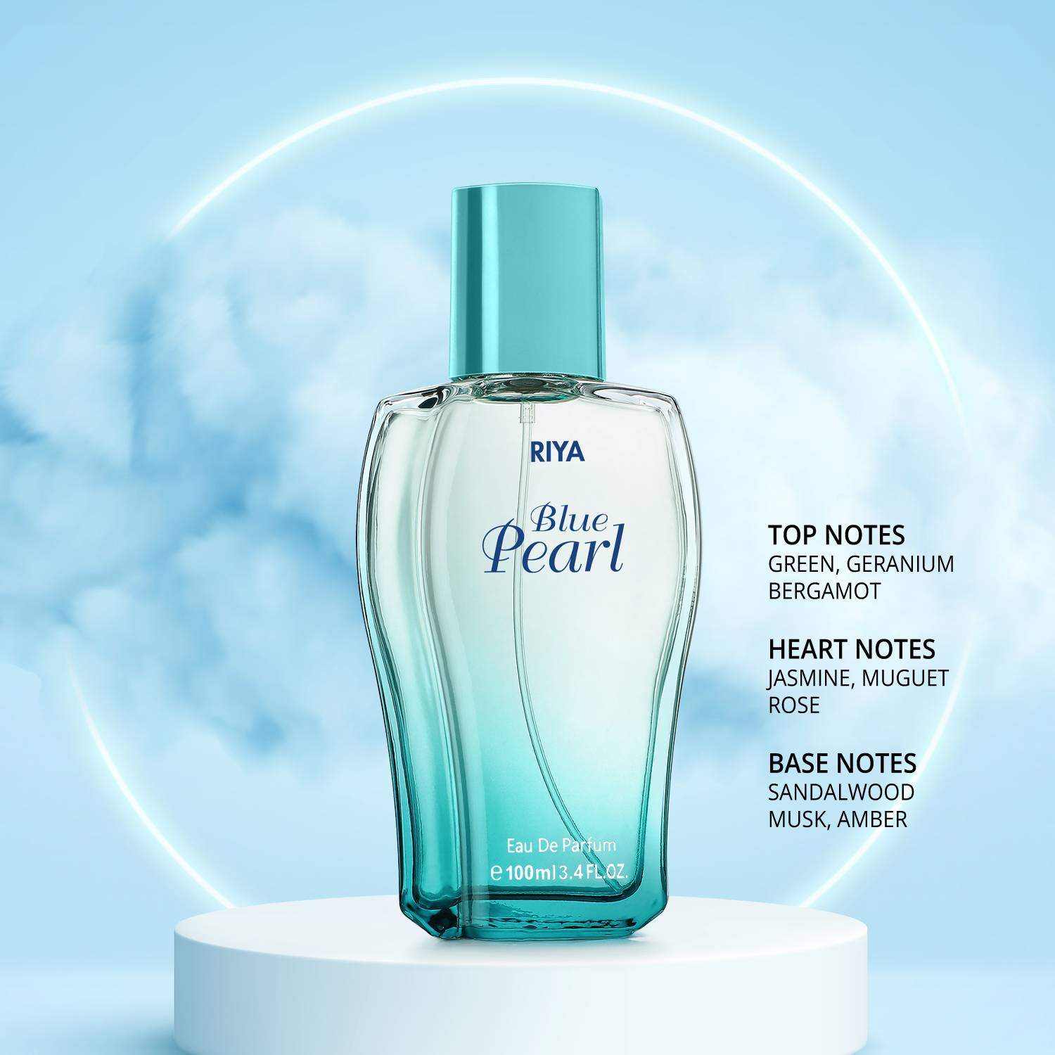 RIYA Blue Pearl Apparel Perfume 100 ml - Image 2