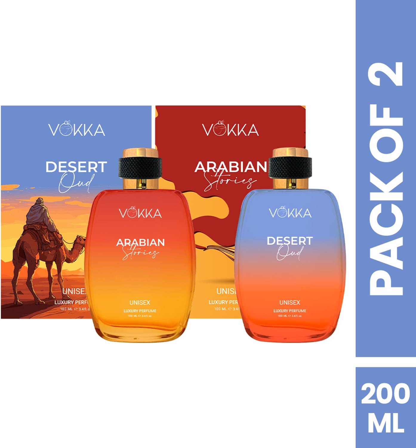 VOKKA Desert Oud & Arabian Stories Pack of 2 · 100 ml (200 ml total) - Image 2