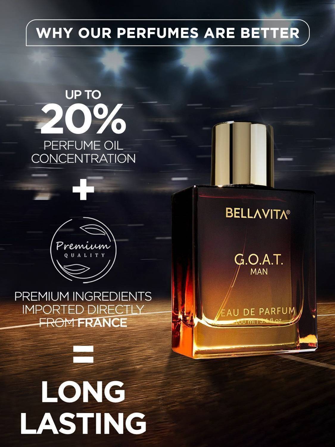 BELLAVITA G.O.A.T Man Perfume 100 ml - Image 5