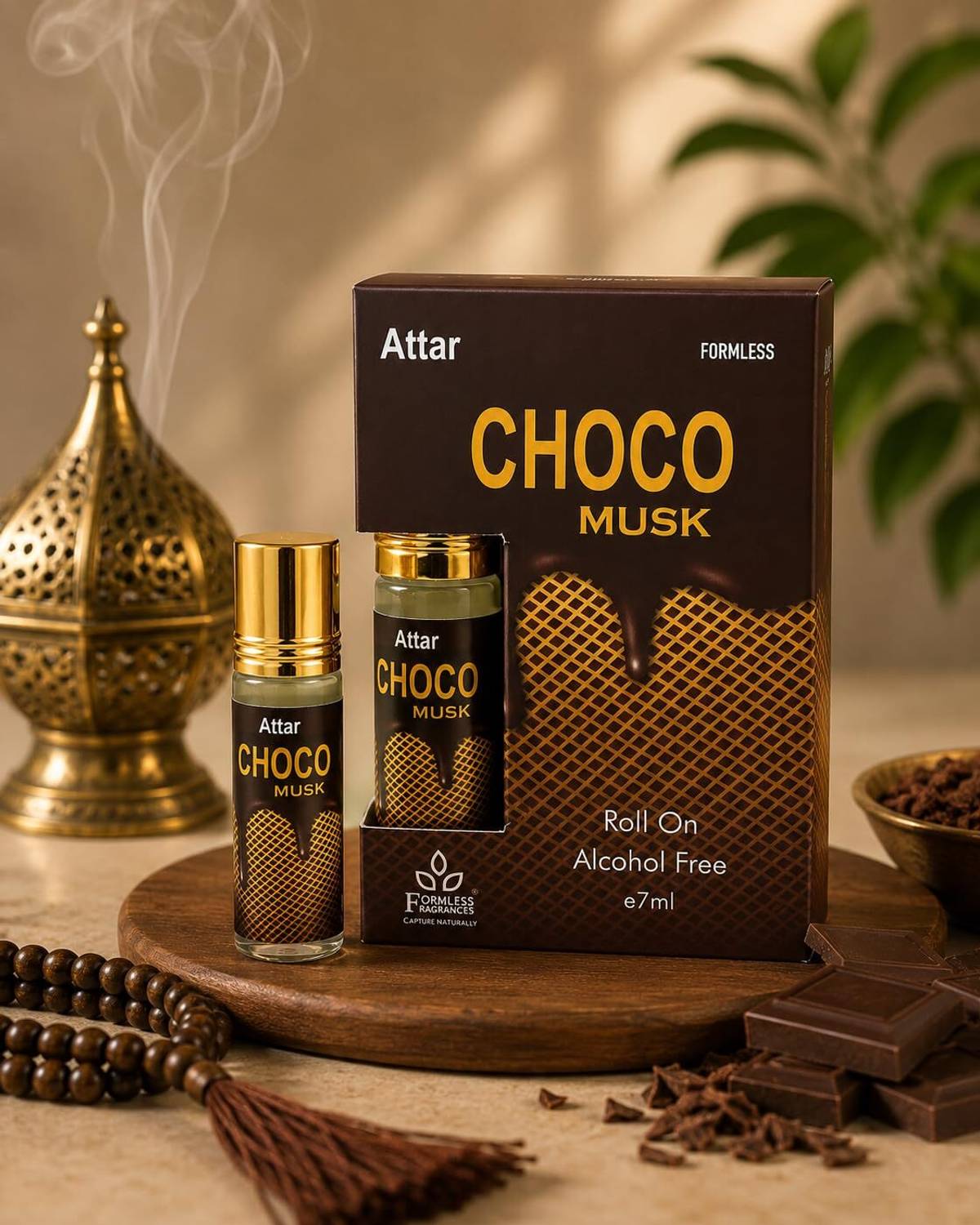FORMLESS Choco Musk Roll on Attar Perfume 7 ml - Image 1