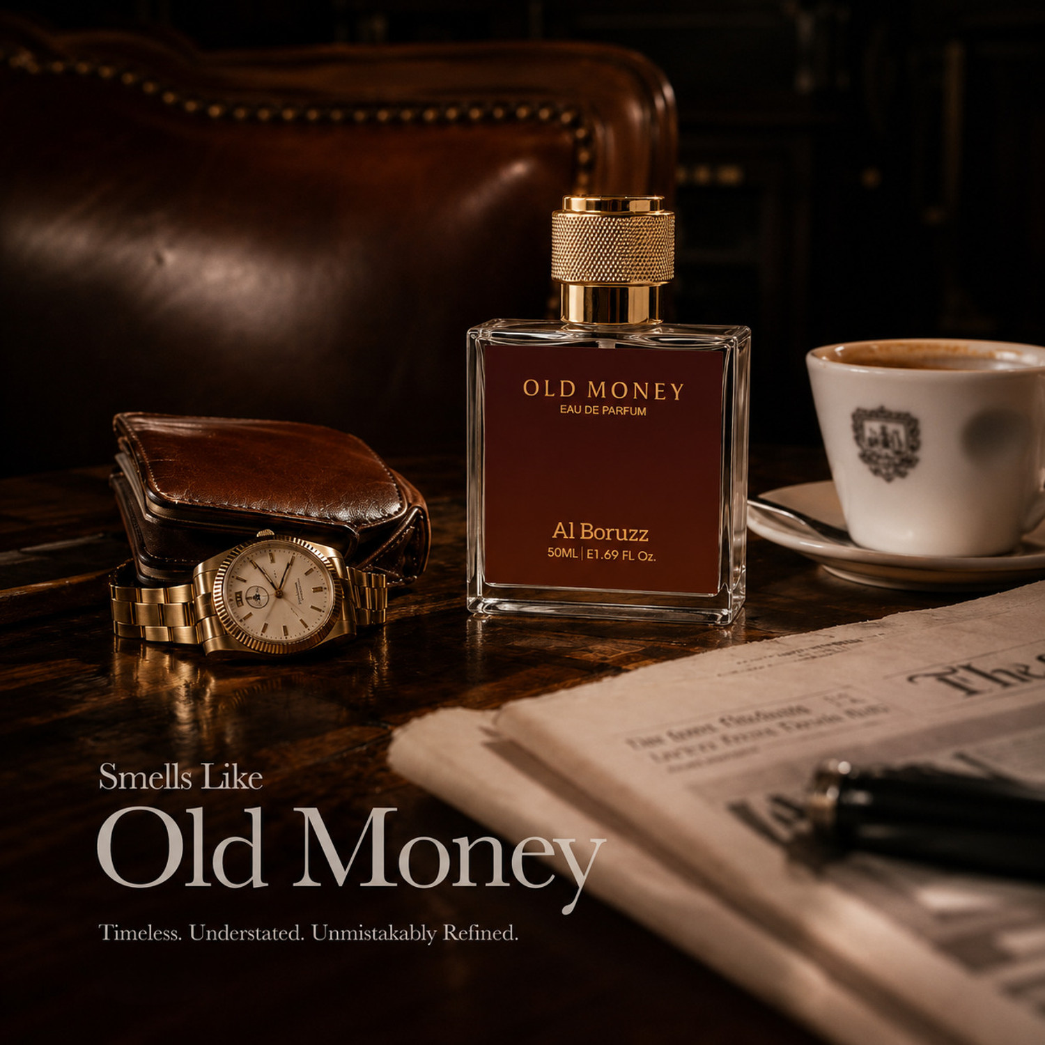 Image of AL BORUZZ OLD MONEY SIGNATURE ROYAL LEGACY LUXURY EAU DE PARFUM PREMIUM EDITION 0.2 Eau de Parfum - 50 ml (For Men & Women)