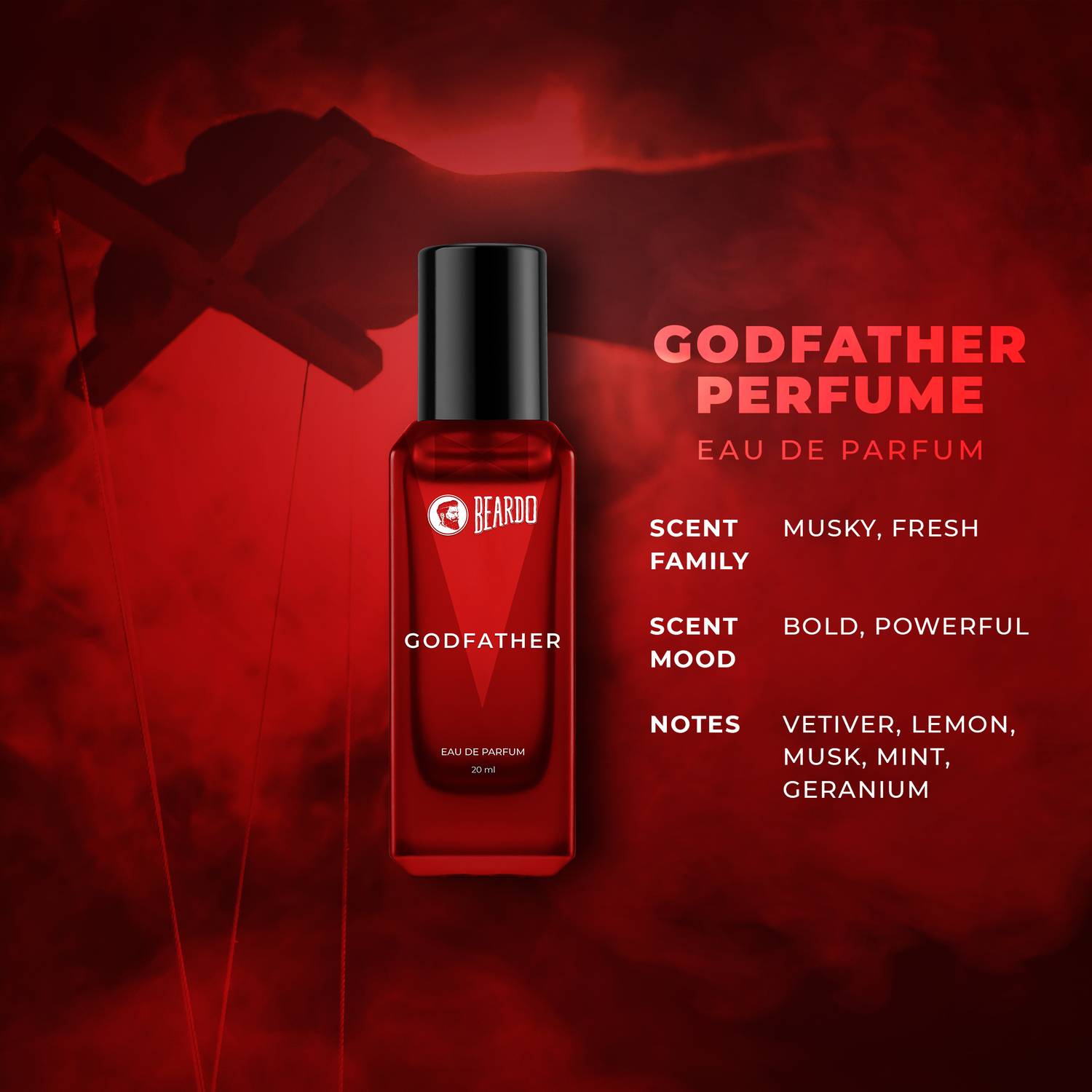 BEARDO Godfather Perfume 20 ml - Image 4