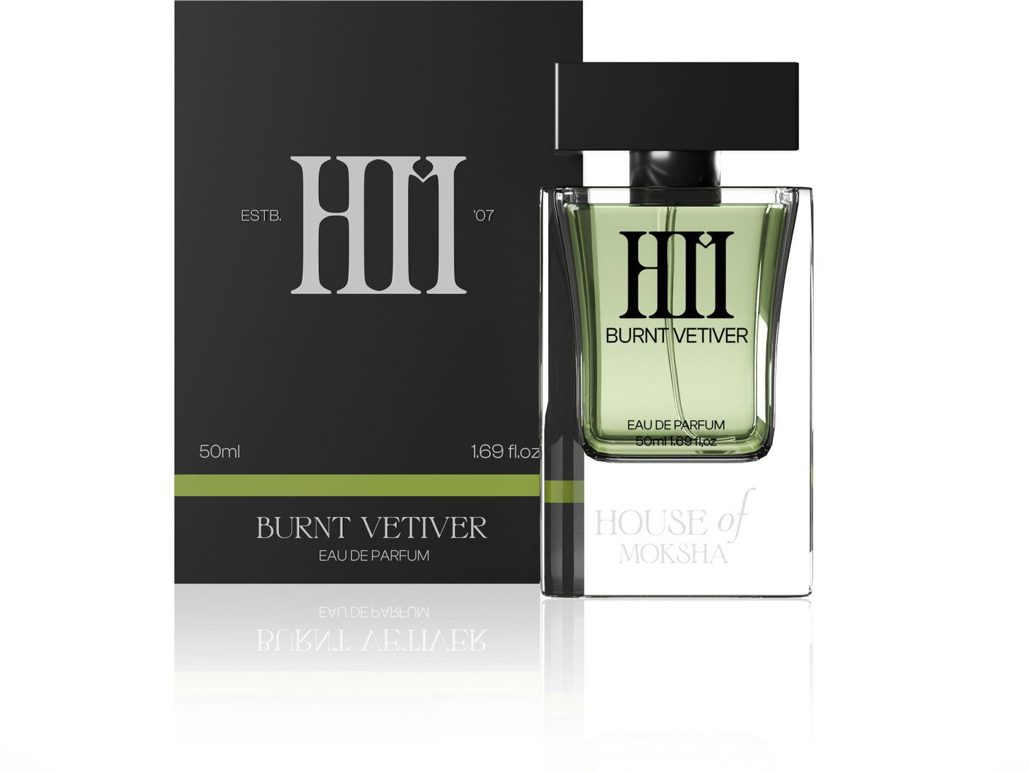 Image of HOM House of Moksha Burnt Vetiver Eau De Parfum - Unisex Perfume, 50ml | Perfume - 50 ml