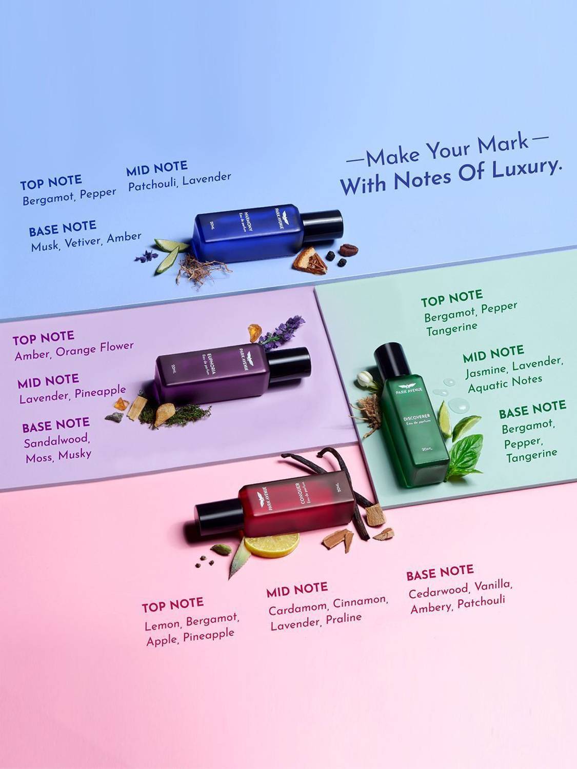 PARK AVENUE Luxury Perfume Gift Set Pack of 4 · 20 ml (80 ml total) - Image 2