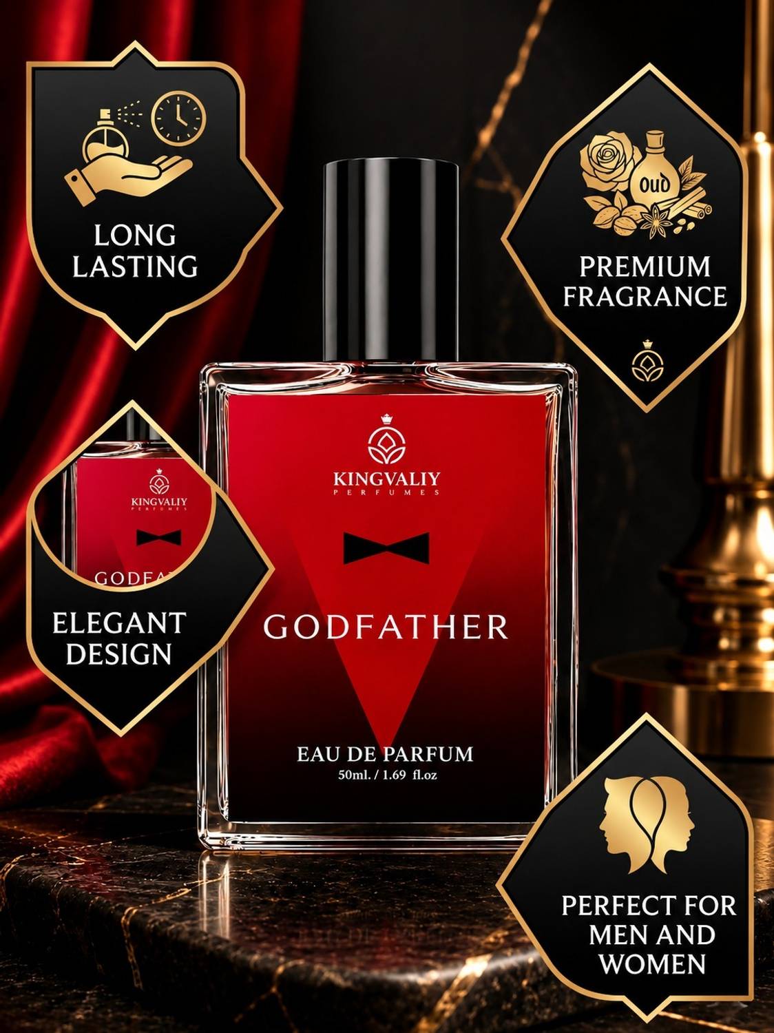 Kingvaliy Godfather Perfume Combo Pack of 2 · 100 ml (200 ml total) - Image 2