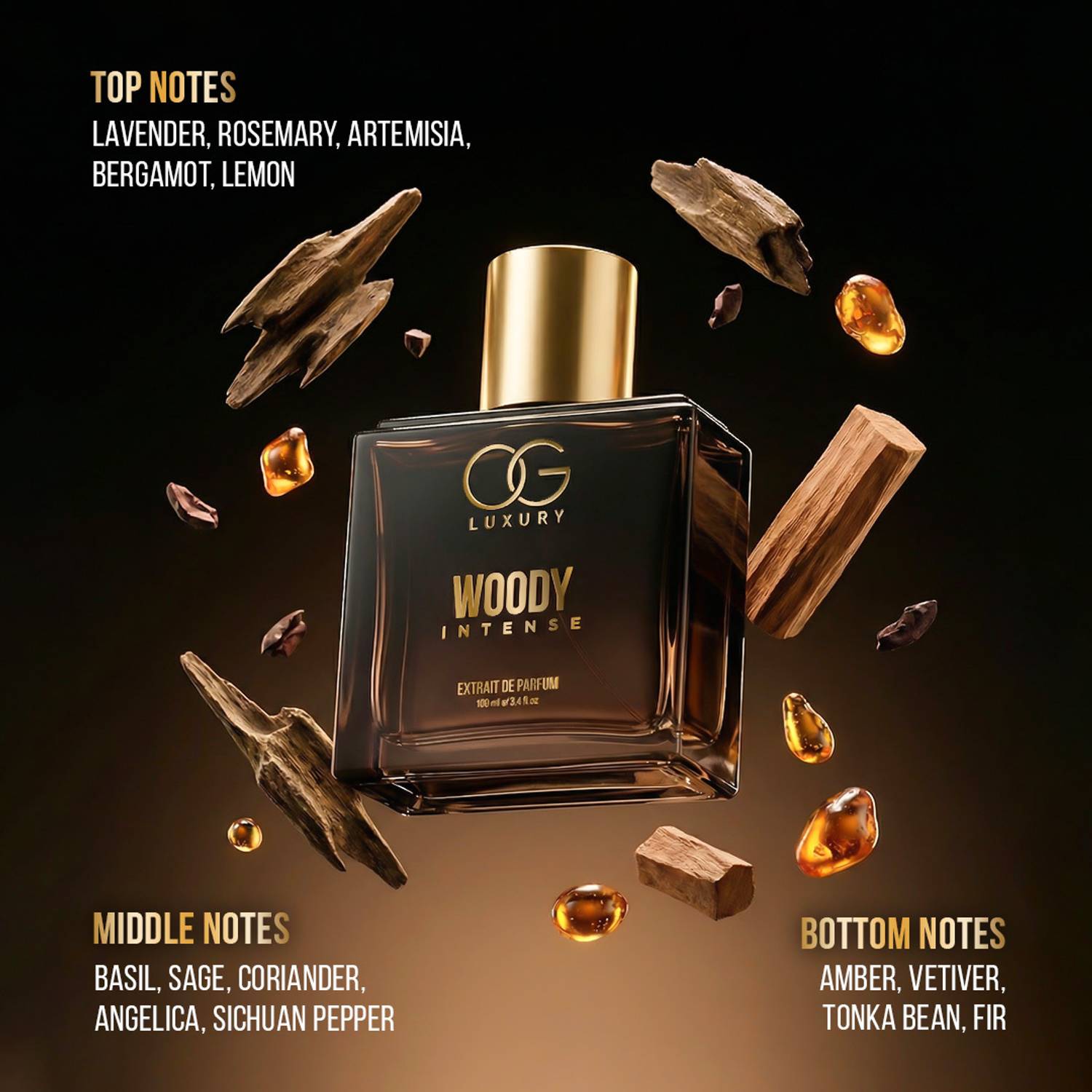 OG LUXURY Woody Intense Perfume 100 ml - Image 4