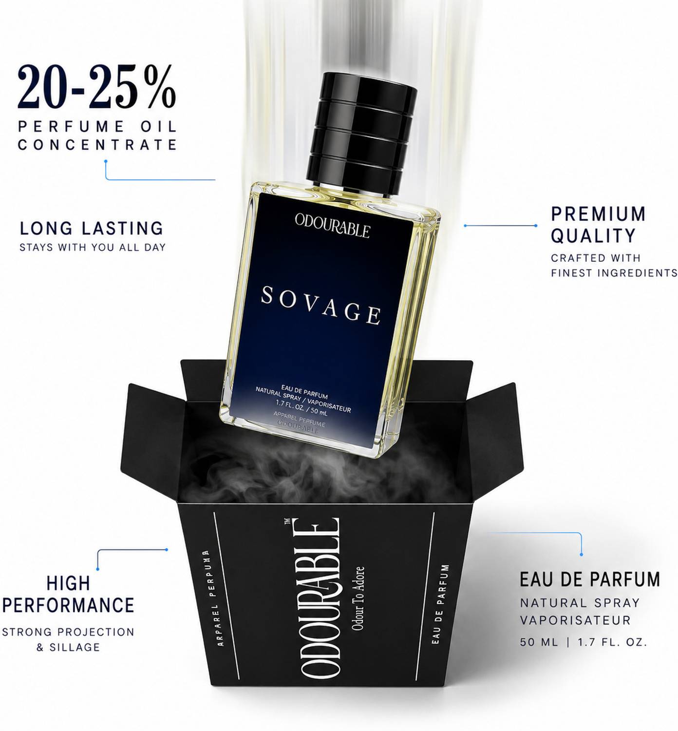 ODOURABLE Sovage Perfume 50 ml - Image 3