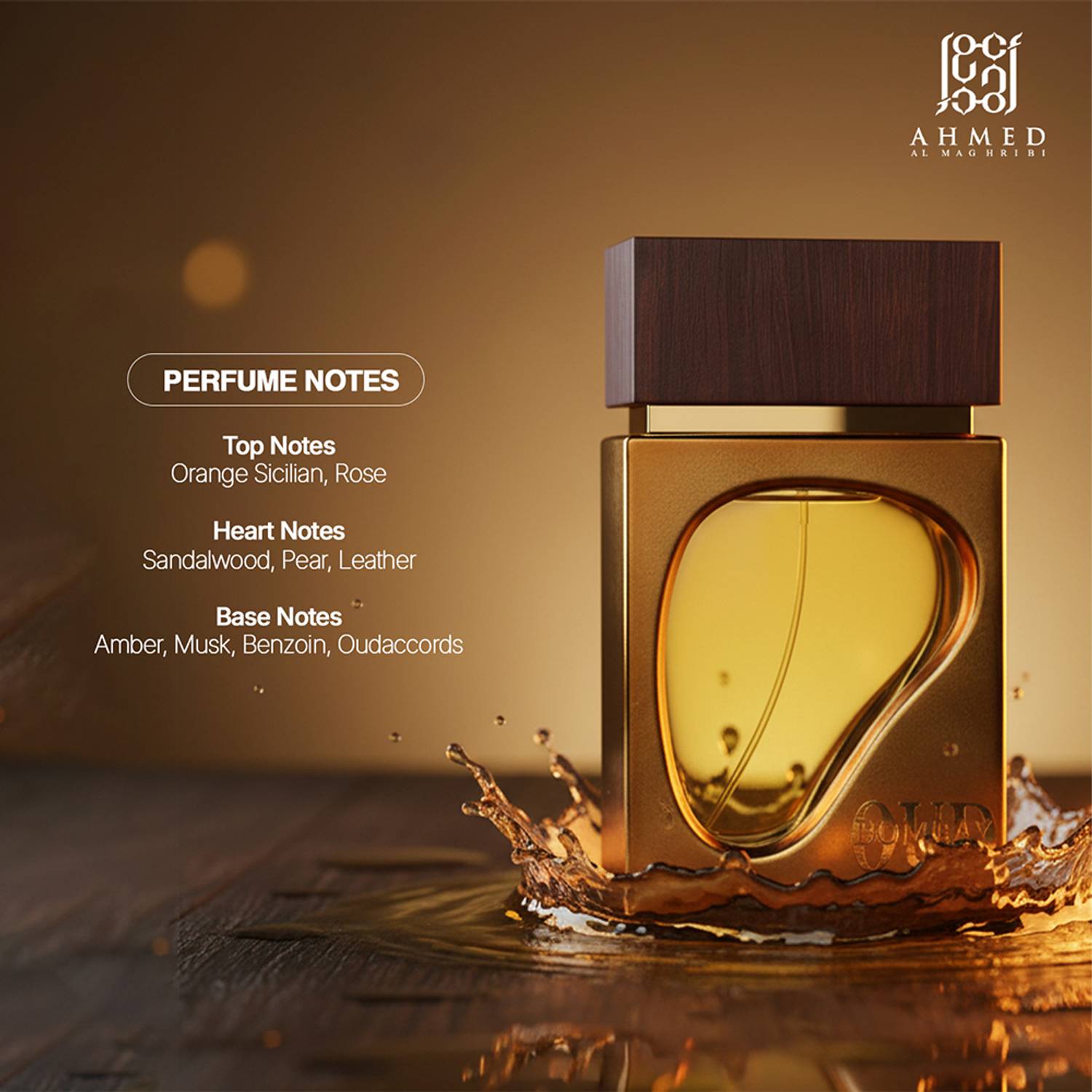 Ahmed Al Maghribi Bombay Oud 80ml Eau de Parfum - Image 3