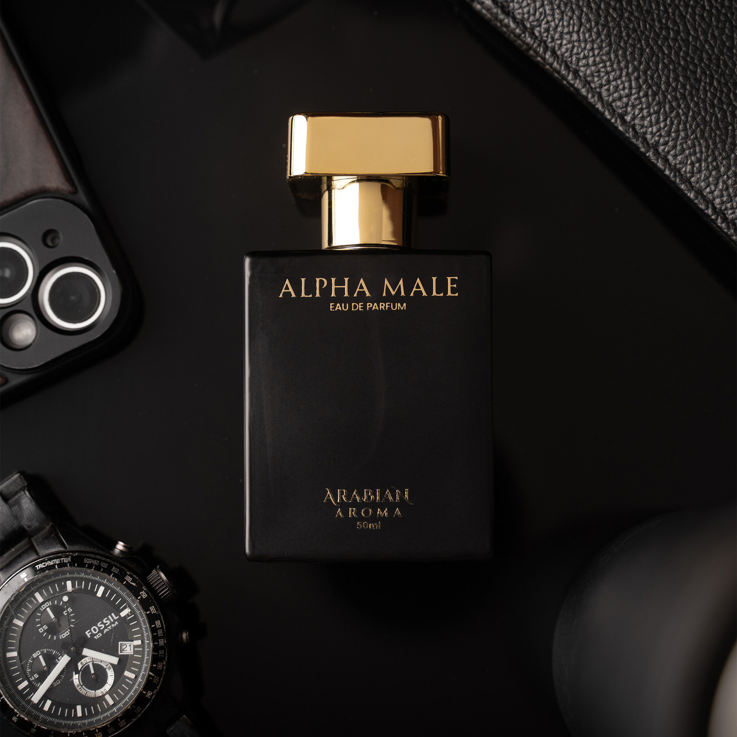 Image of Arabian Aroma Alpha Male Eau de Parfum Long Lasting Perfume for Man | Mens Perfumes Eau de Parfum - 50 ml