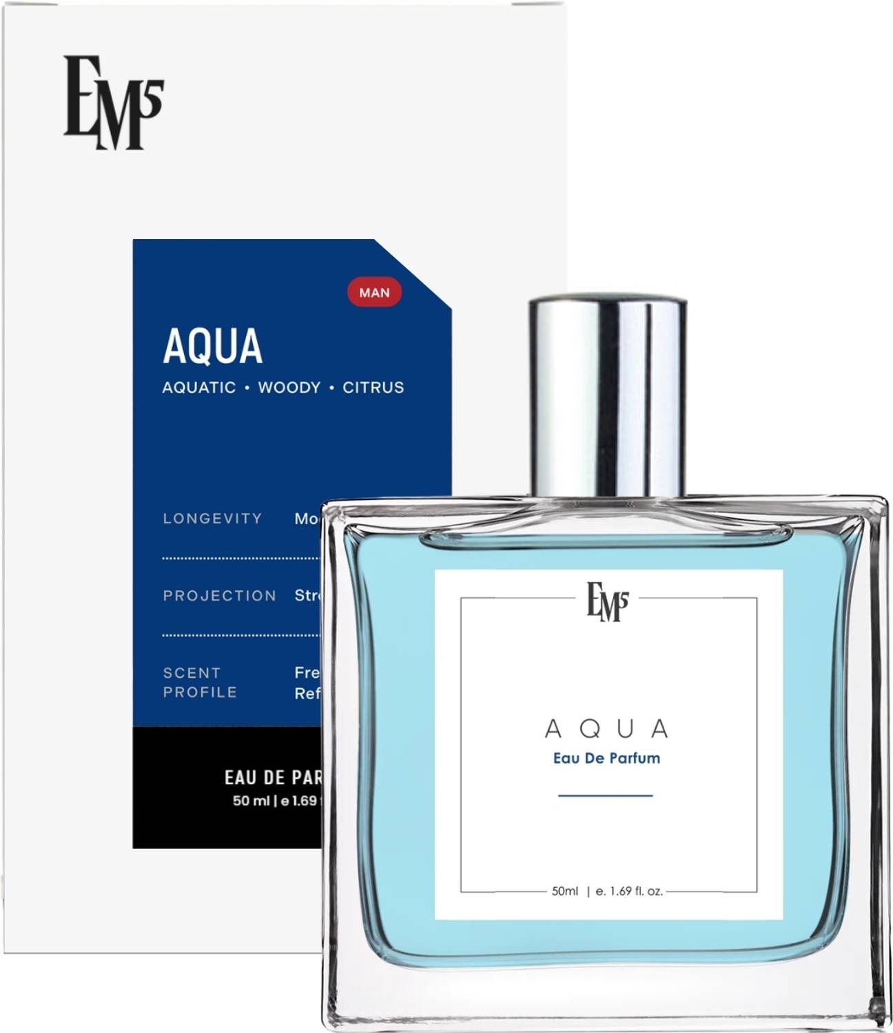 Em5 Aqua Perfume for Men 50 ml - Image 2
