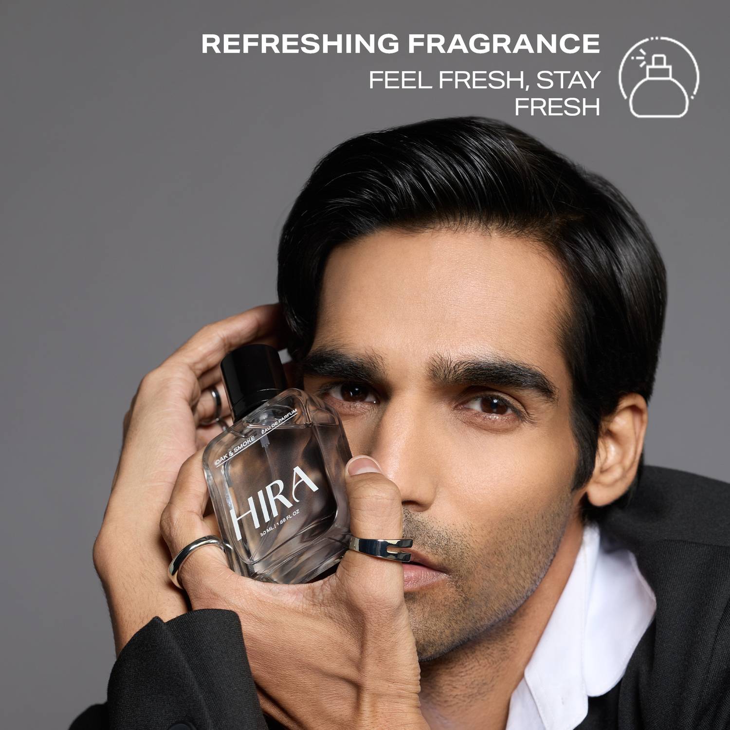 HIRA Oak & Smoke Long Lasting Perfume with Leather & Cardamom Fra... more