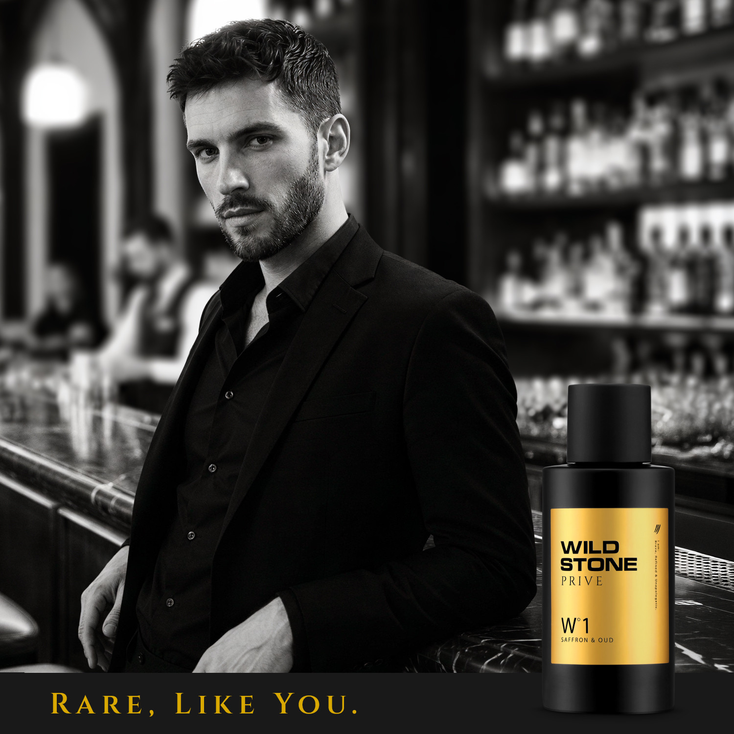 Image of Wild Stone PriveW1 Saffron & Oud Parfum, Luxury, Rich & Premium Perfume, Woody Fragrance, Eau de Parfum - 100 ml