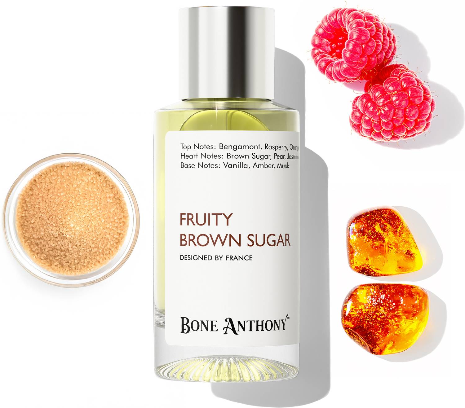 Bone Anthony Fruity Brown Sugar Luxury Perfume | Rich Caramelized Sweet Elixir | Long Lasting Eau de Parfum  -  50 ml