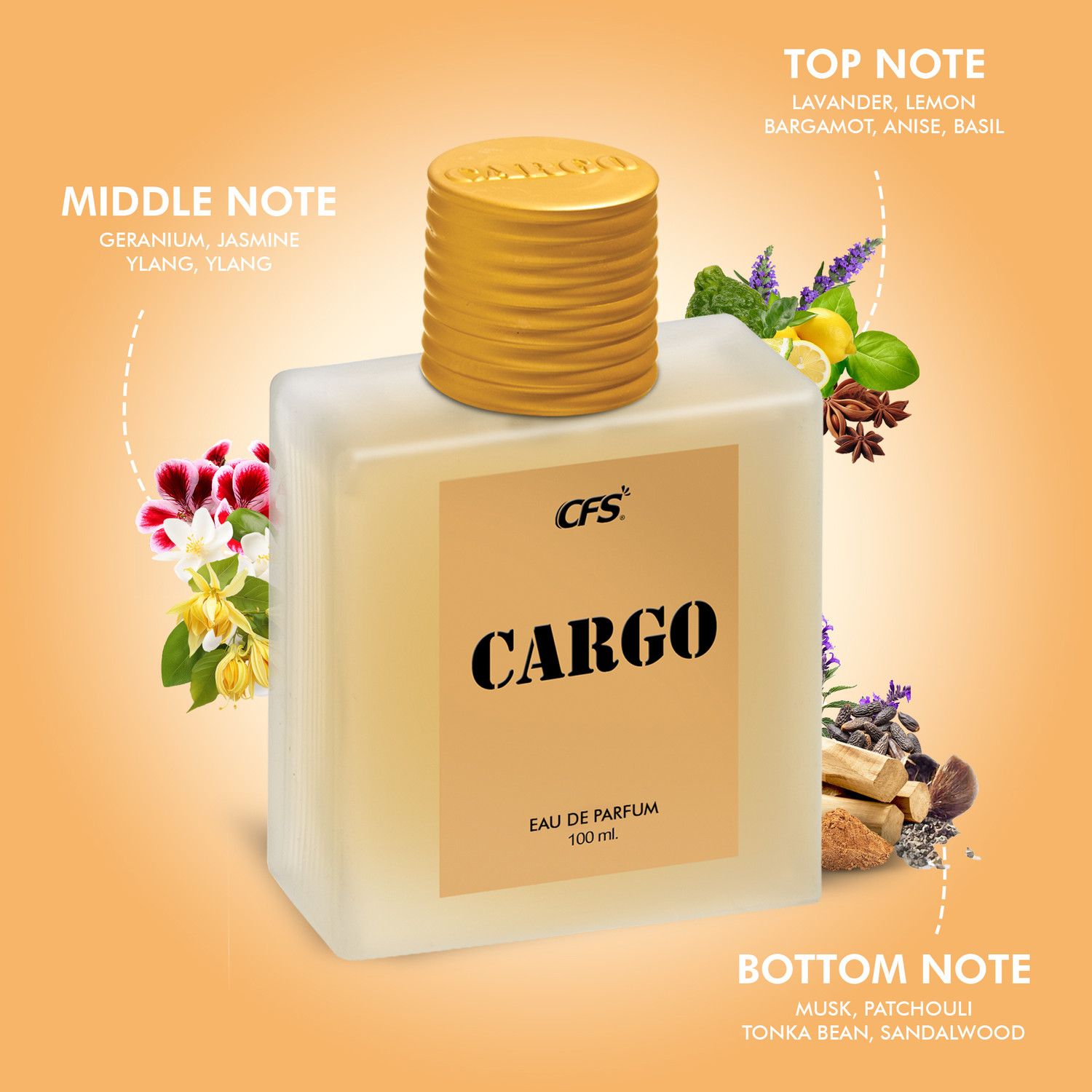 Image of CFS Cargo KHAKI Eau de Parfum - 100 ml
