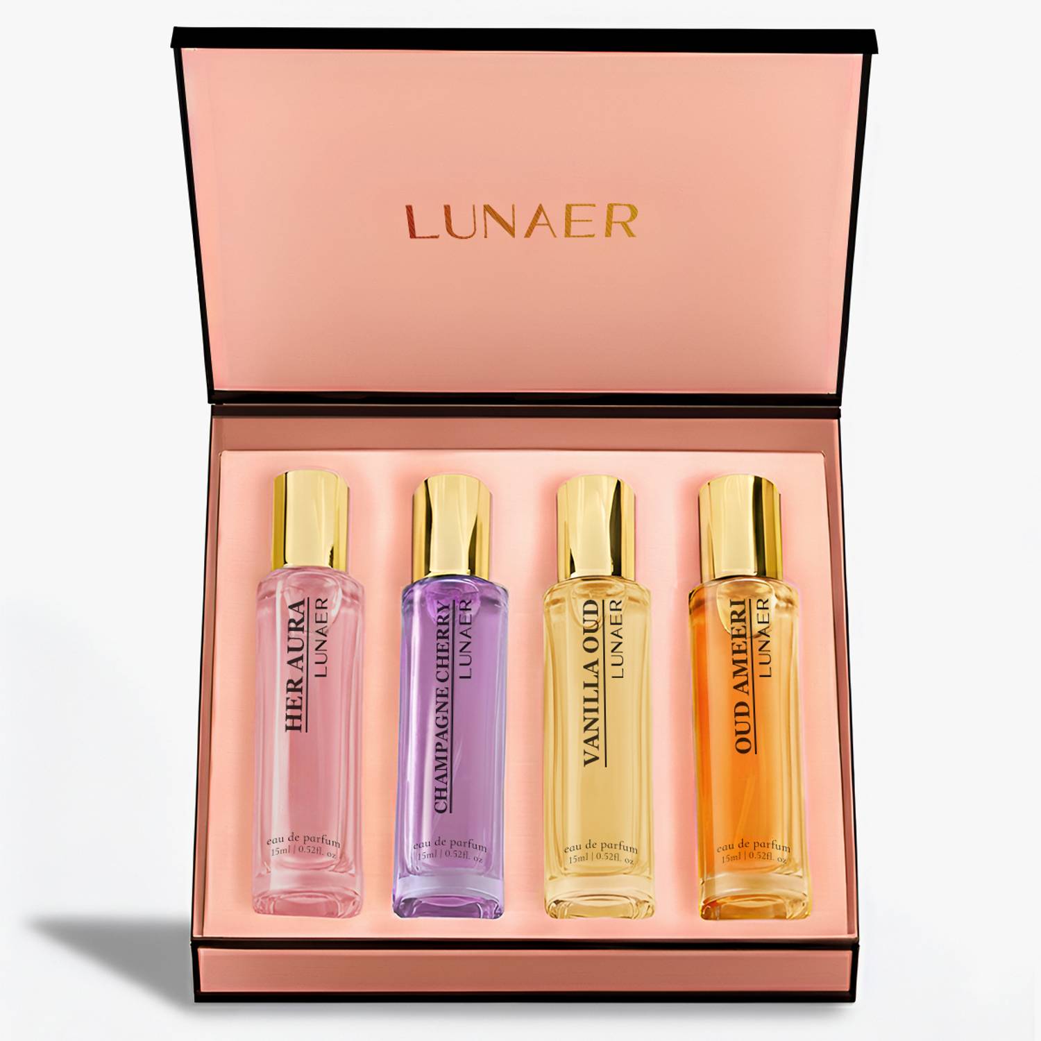 Lunaer Luxury Perfume Gift Set - 4X15 ml Long Lasting Eau de Parf... more