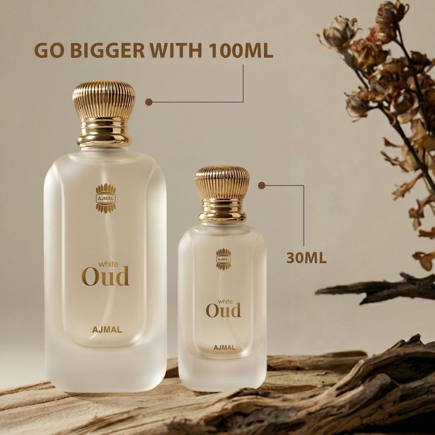 Image of Ajmal White Oud EDP Long Lasting Premium Perfume Rich Oud Luxury Scent Eau de Parfum - 30 ml