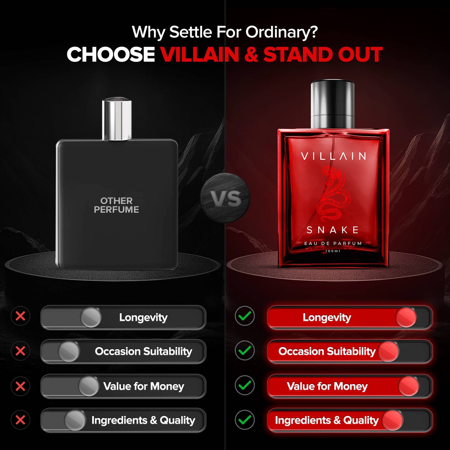 VILLAIN SNAKE Perfume 100ml for Men - Image 5
