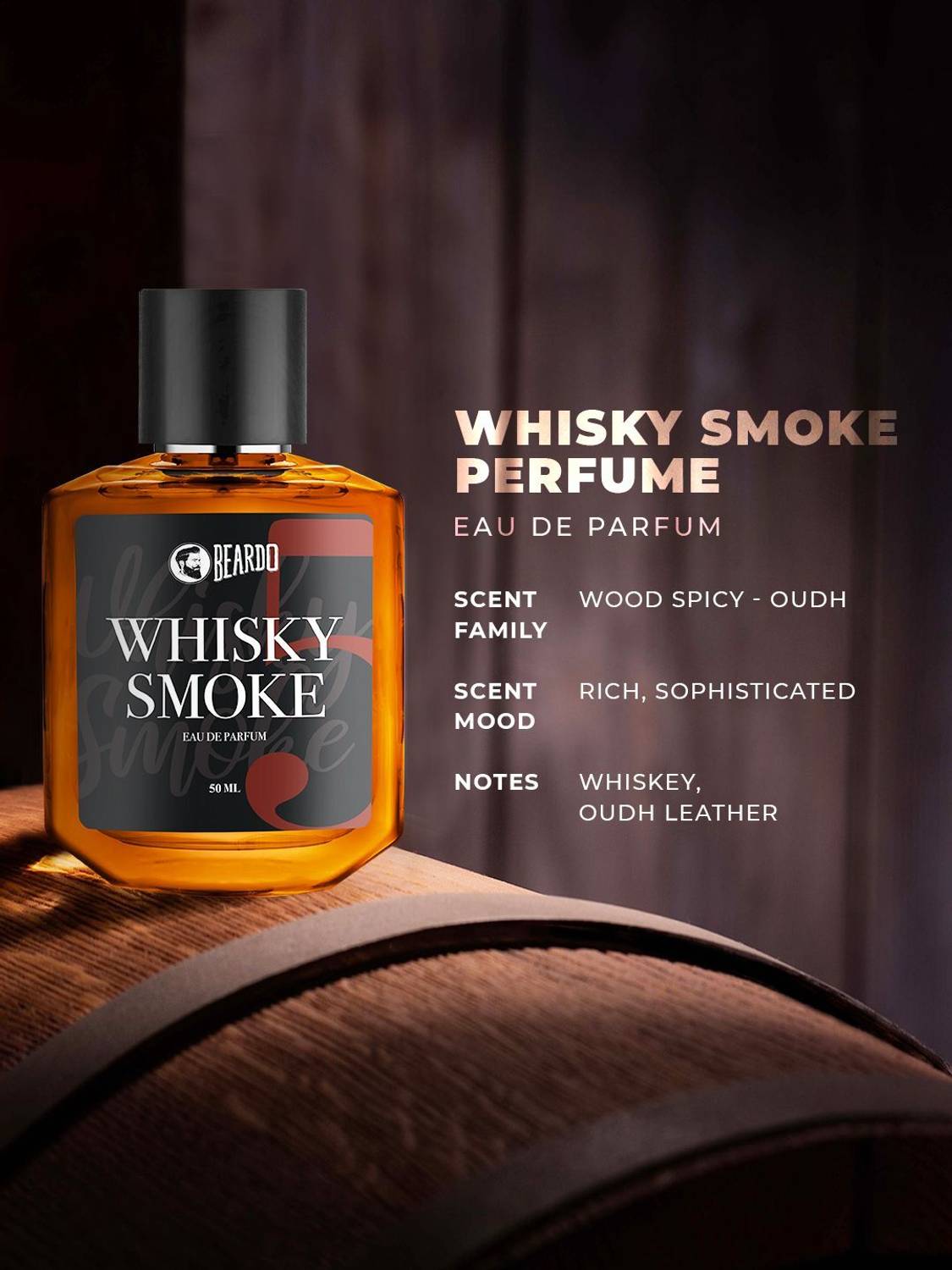 BEARDO Whisky Smoke EDP Perfume 50 ml - Image 2