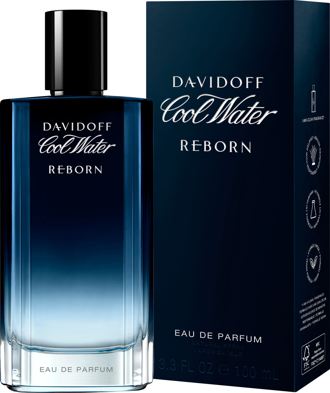 Image of DAVIDOFF Cool Water Reborn Eau de Parfum for Men 100ml Eau de Parfum - 100 ml