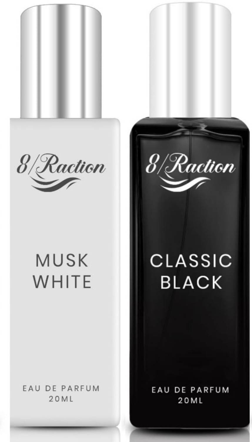 8Raction MUSK WHITE+CLASSIC BLACK 20ML COMBO-02 Eau de Parfum - 40 ml