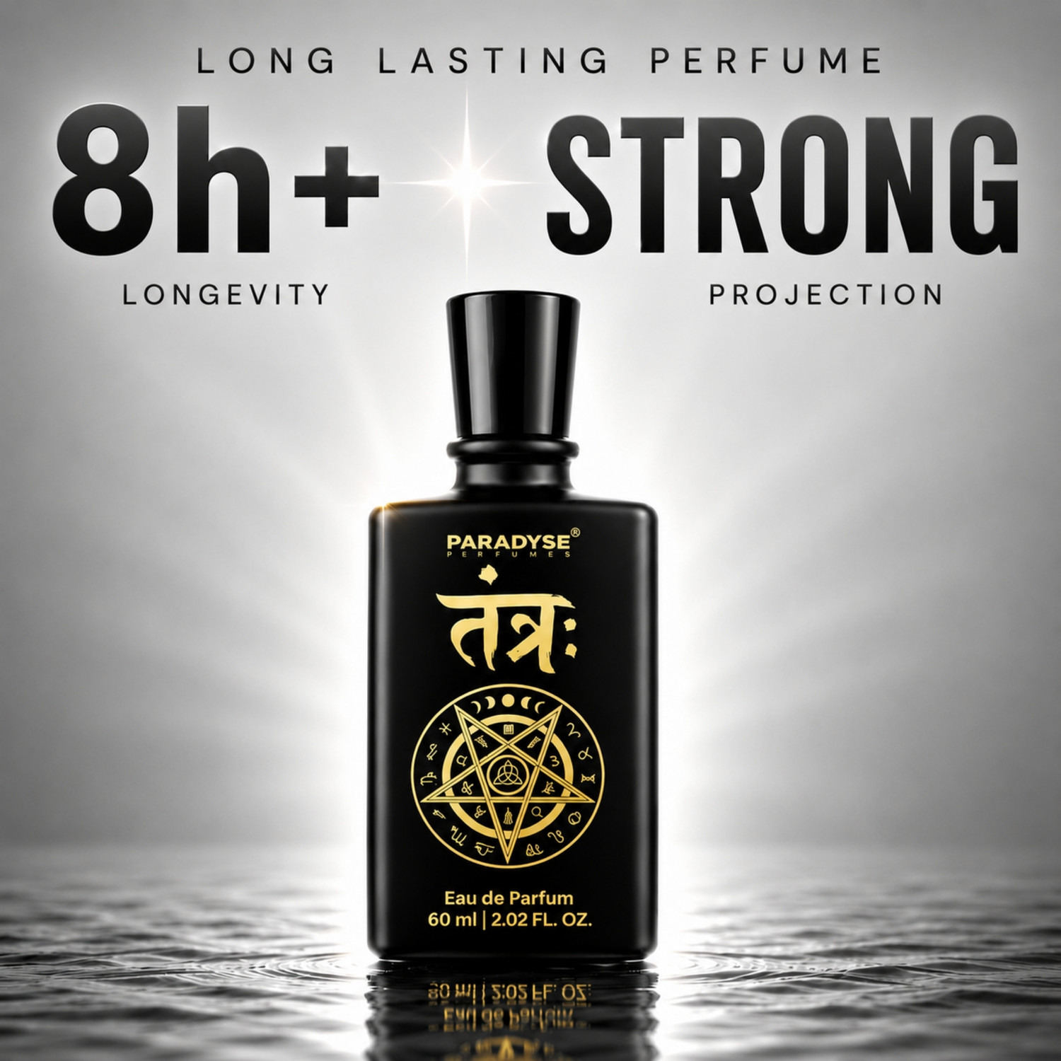 Image of paradyse perfumes Black Tantra|Unisex Eau de Parfum|Dark Mystical Woody Oriental Eau de Parfum - 60 ml