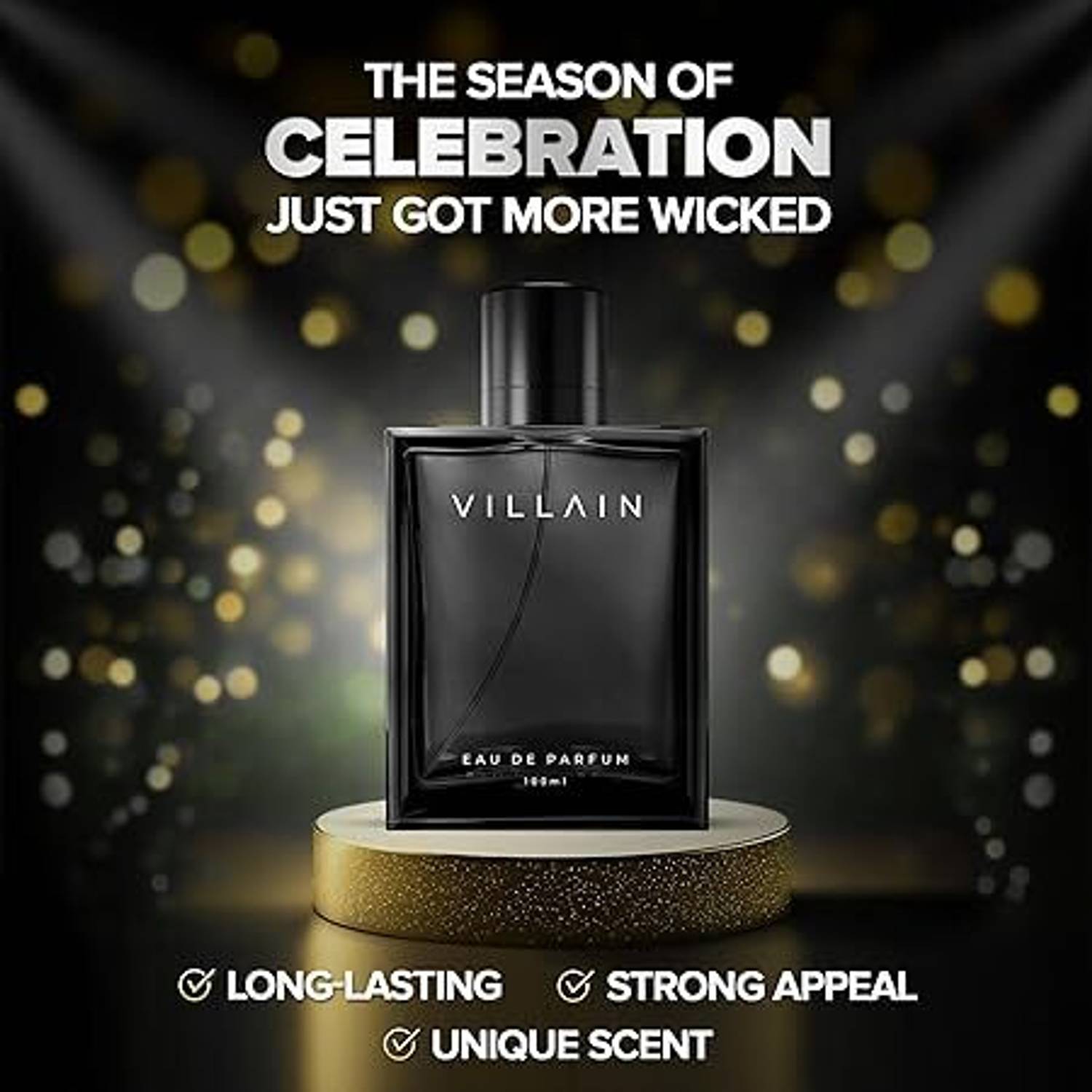 VILLAIN Black Classic Eau De Parfum 100ml - Image 3