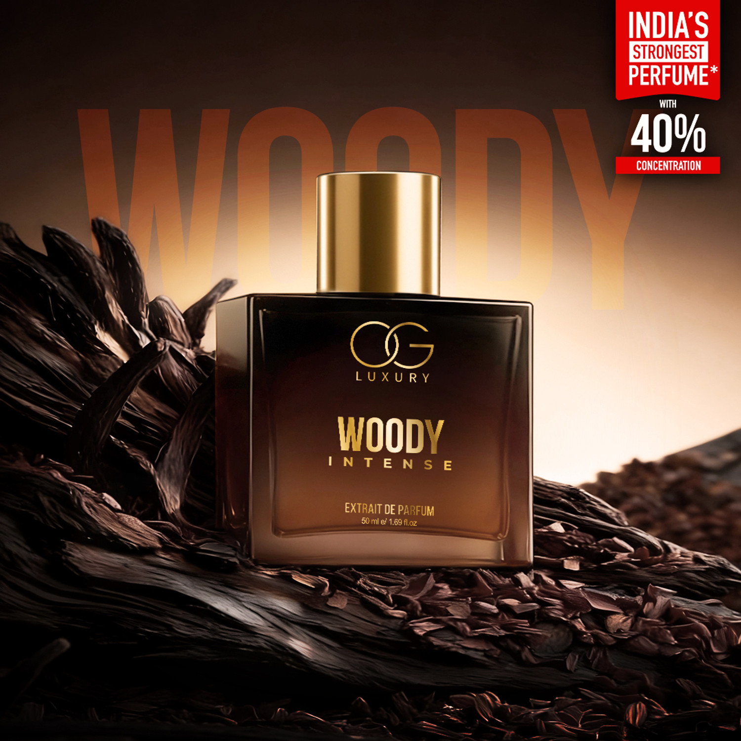 Image of OG LUXURY India's First & Strongest Smokey & Woody Intense Perfume Combo, Long Lasting Extrait De Parfum - 100 ml