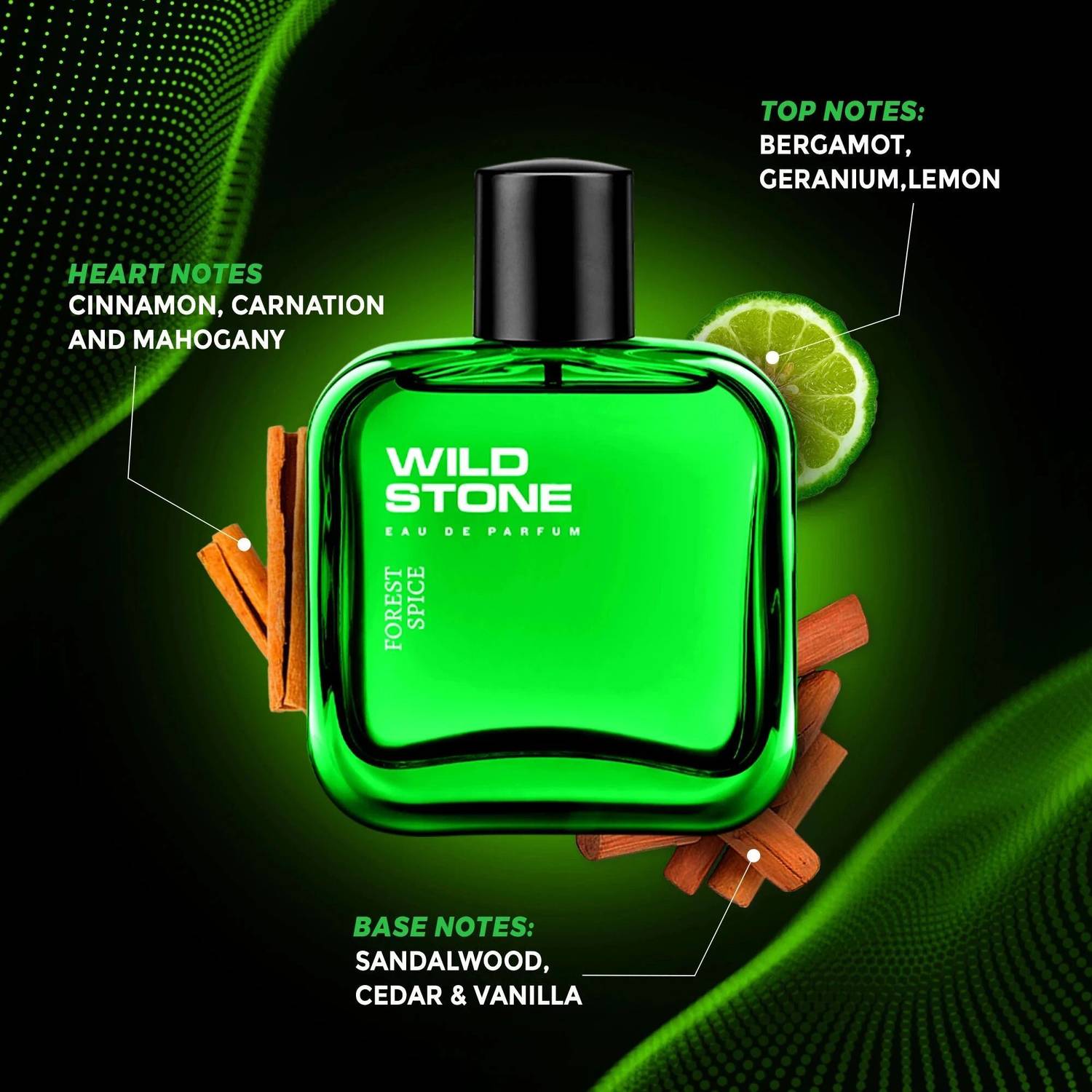 Wild Stone Forest Spice Eau de Parfum 100ml - Image 2