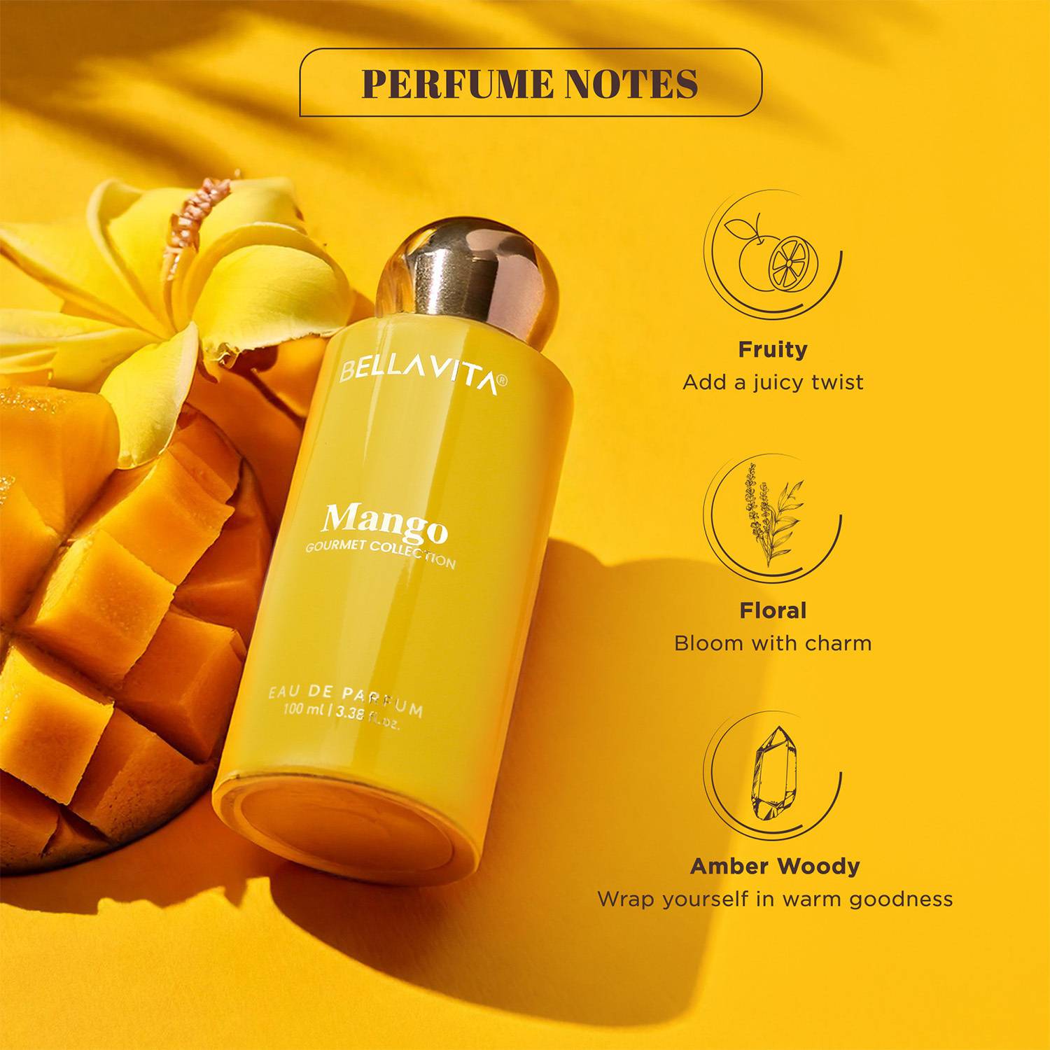 BELLAVITA Mango Gourmet Unisex Perfume 100 ml - Image 3