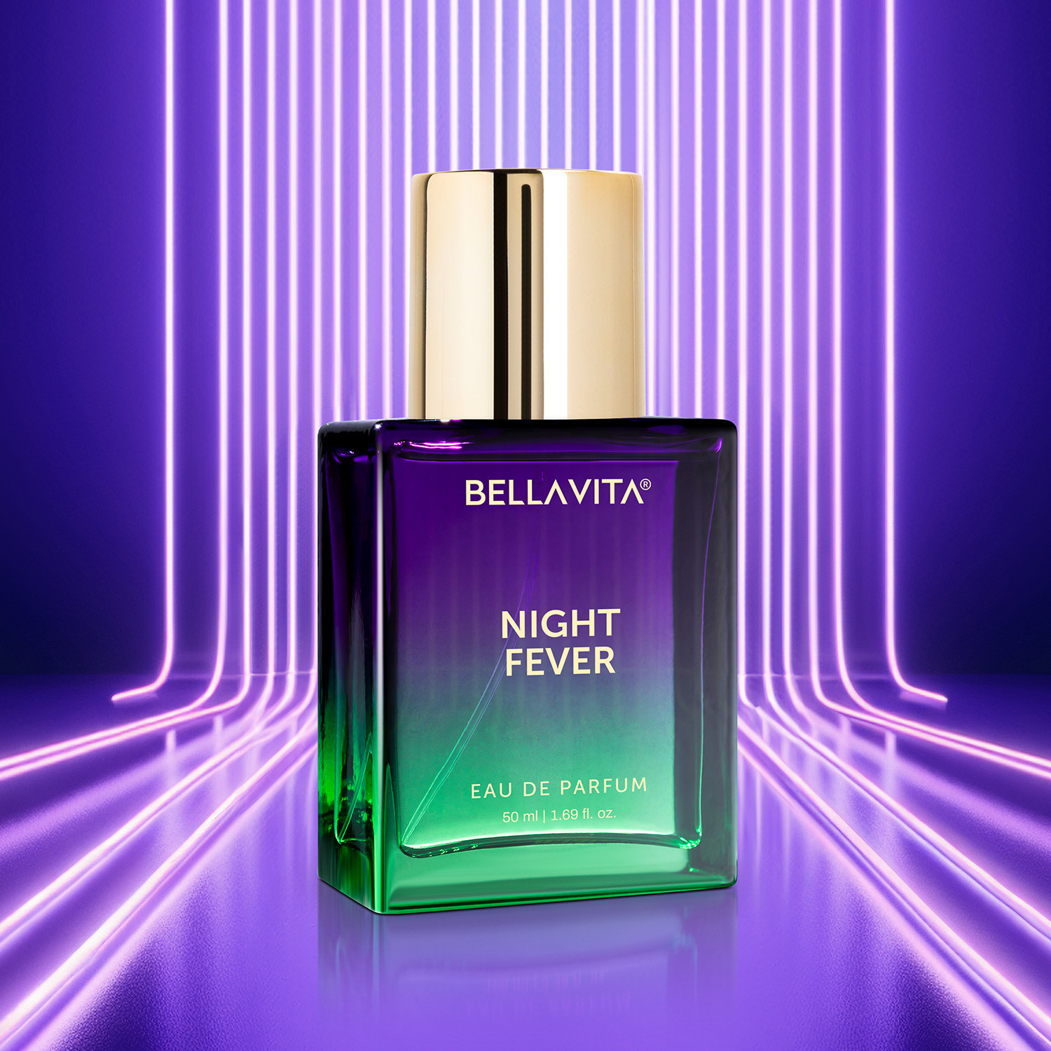 Image of BELLAVITA NIGHT FEVER perfume 50 mL for Men & Women|Long Lasting Scent|Fruity Notes Eau de Parfum - 50 ml
