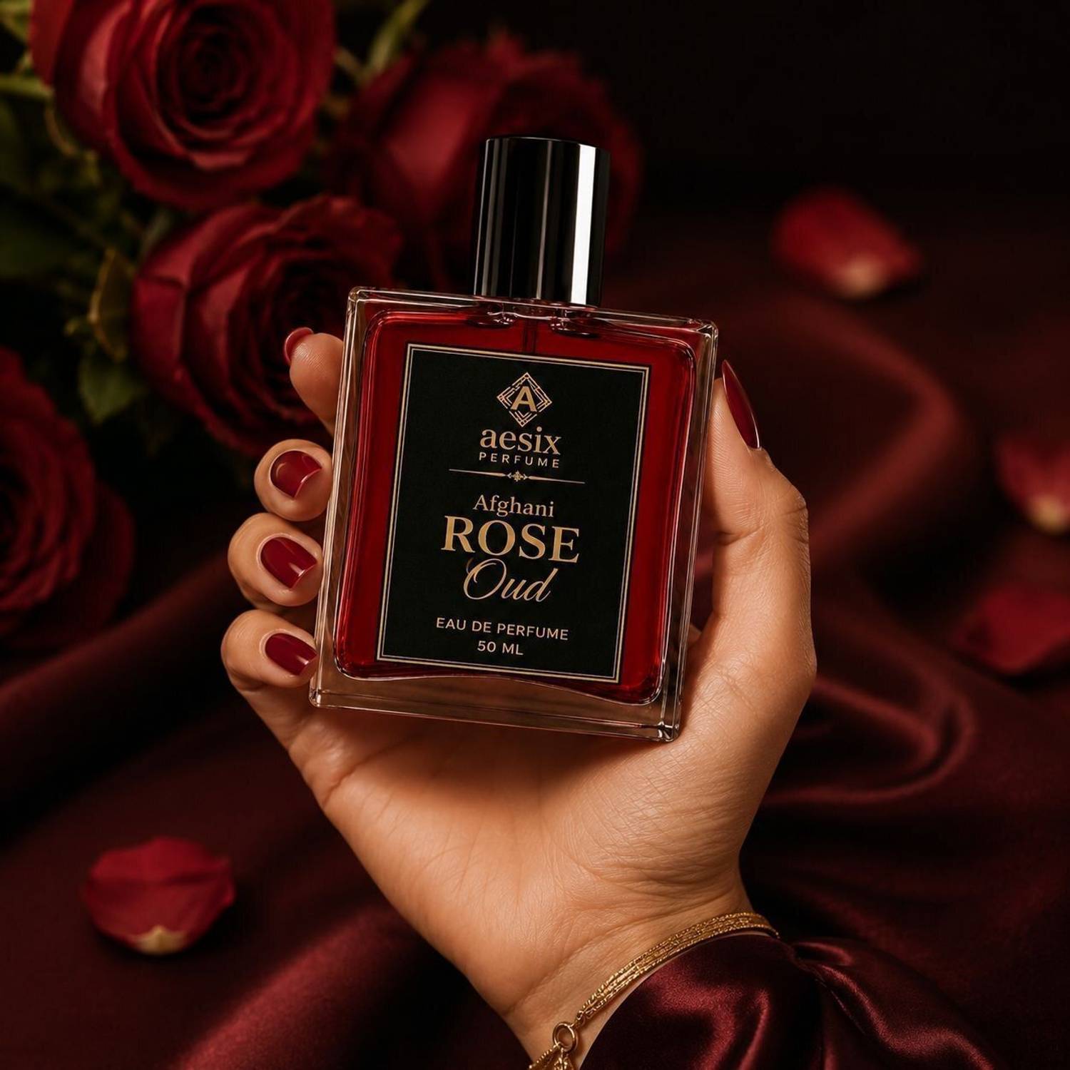 aesix Rose Oud Afghani EDP 50 ml - Image 4