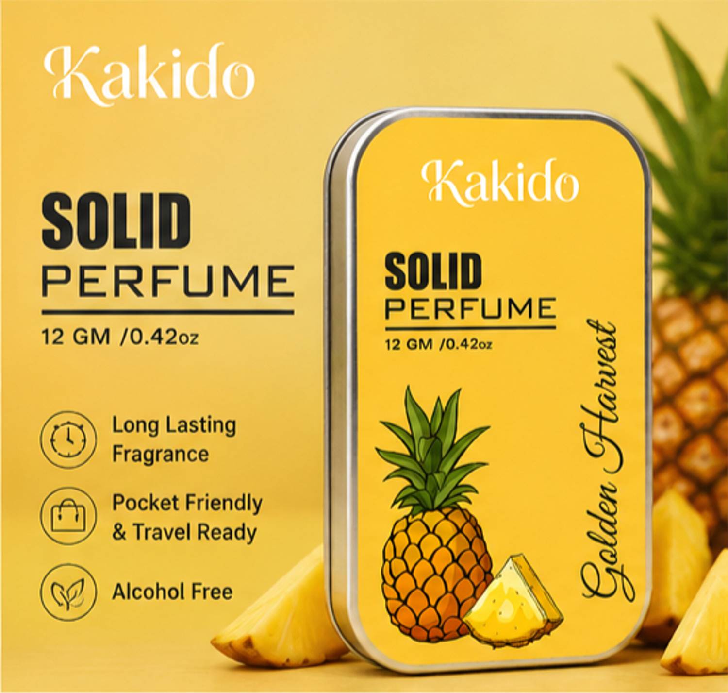 KAKIDO Golden Harvest Solid Perfume 12 ml - Image 1