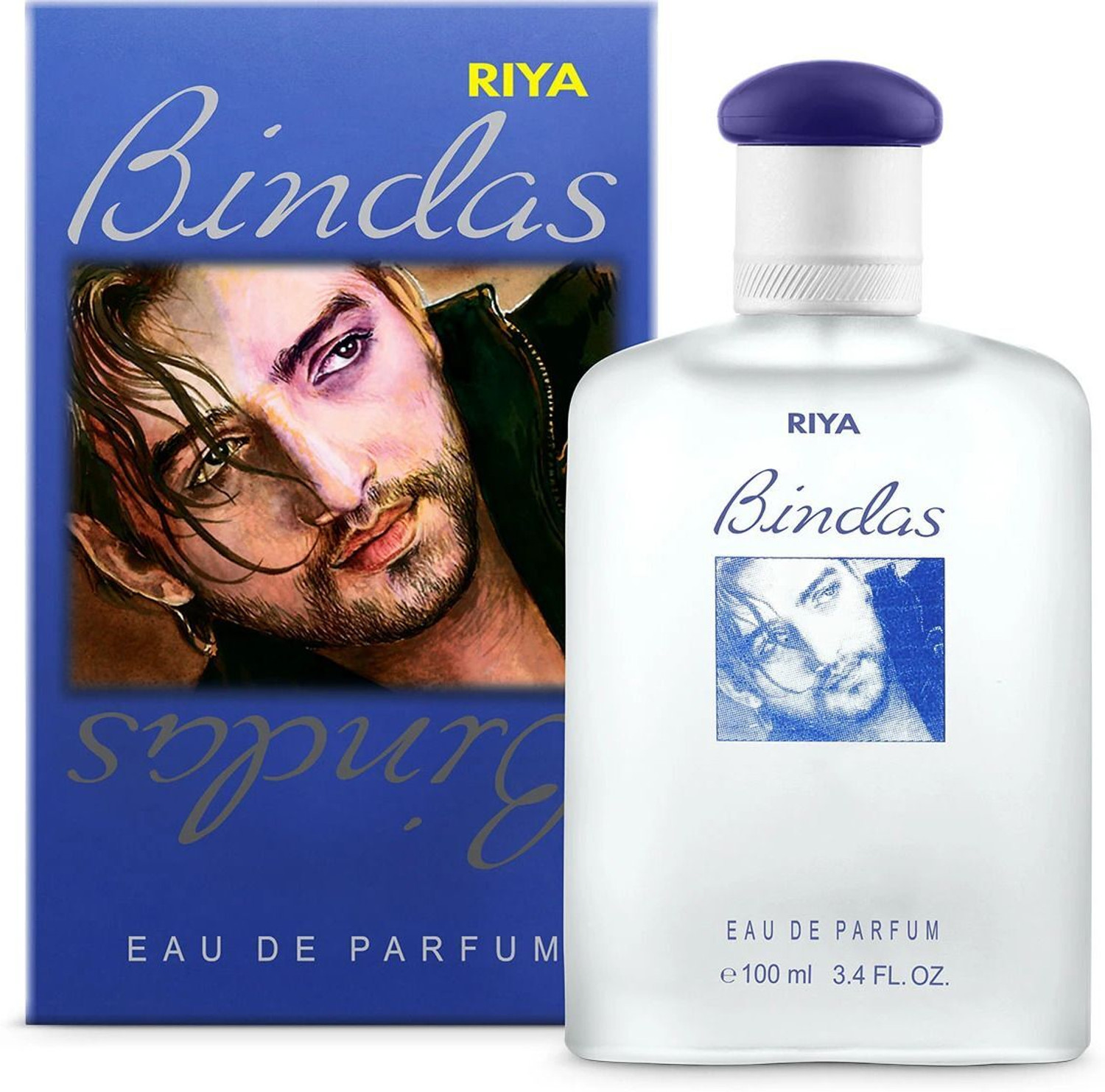 Image of RIYA Bindas Blue Perfume |Unique Blends of Mint & Mandarin Eau de Parfum - 100 ml